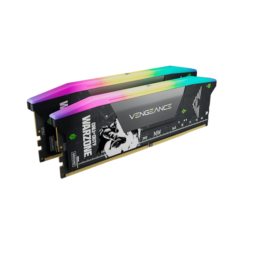 Vengeance RGB 32GB (2x16GB) DDR5 DRAM Up To 6400MT/s CL32 AMD EXPO & Intel XMP Memory Kit CALL OF DUTY