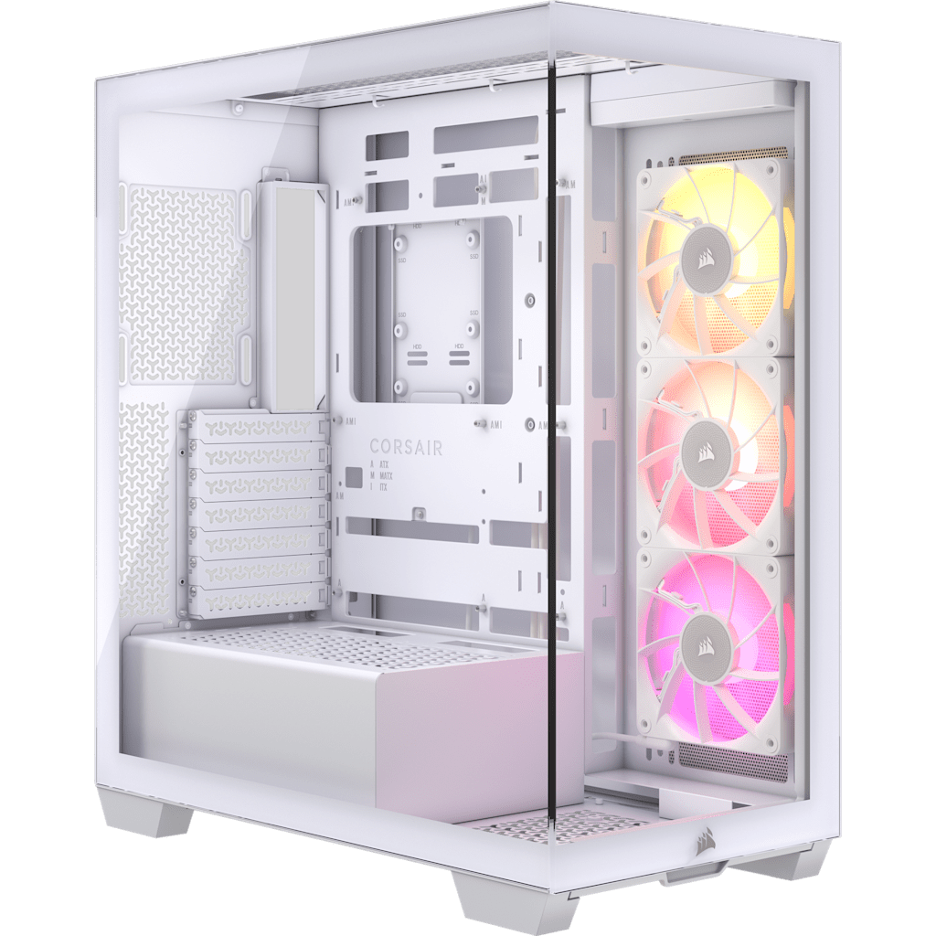 iCUE LINK 3500X RGB Mid-Tower PC Case - White