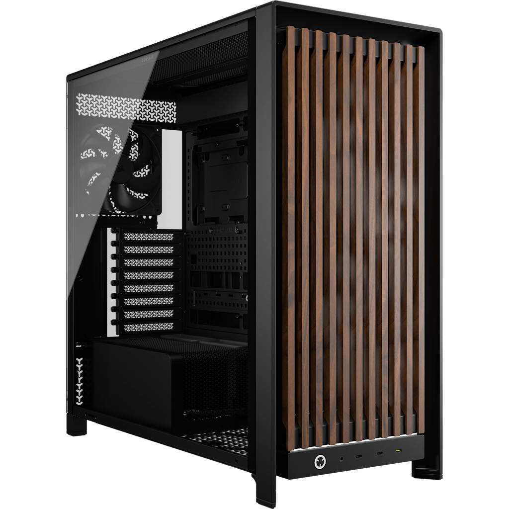 Frame 5000D WOOD RS Modular Mid-Tower PC Case - Black/Walnut