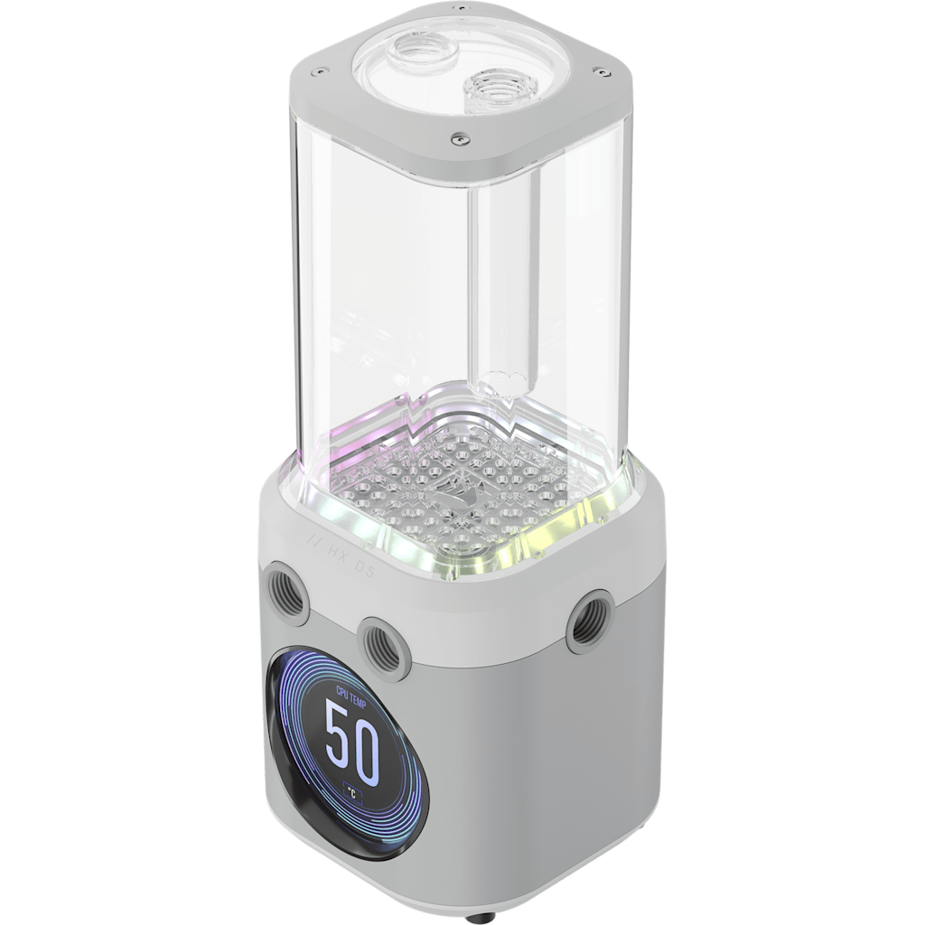 iCUE LINK XD5 RGB Elite LCD Pump/Reservoir Combo, White