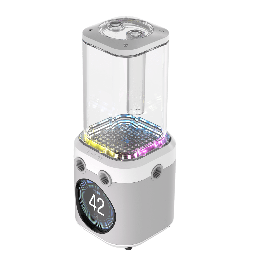 iCUE LINK XD6 RGB Elite LCD Pump/Reservoir Combo - White