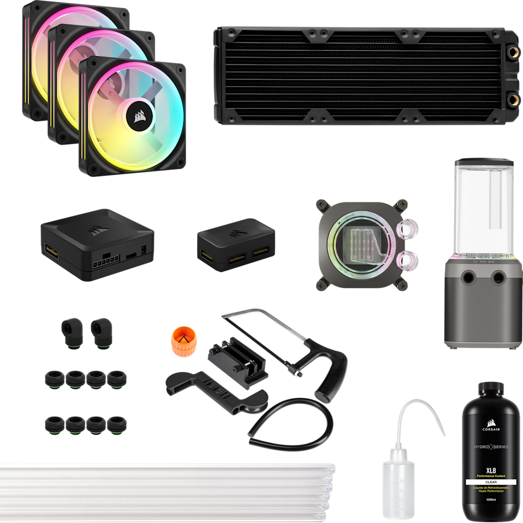Hydro X Series iCUE LINK XH405i RGB Custom Cooling Kit - Stealth Gray