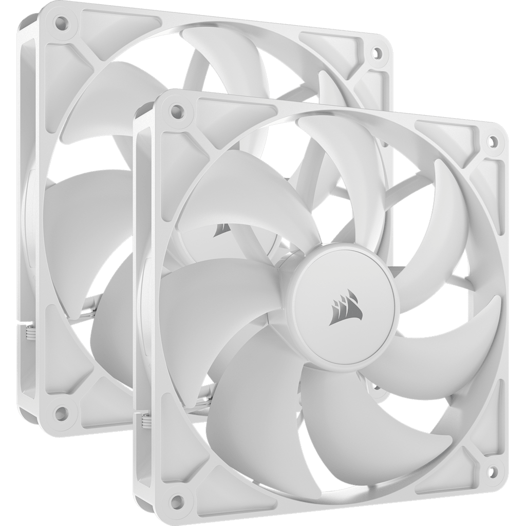 RS140 140mm PWM Fans - Dual Pack - White