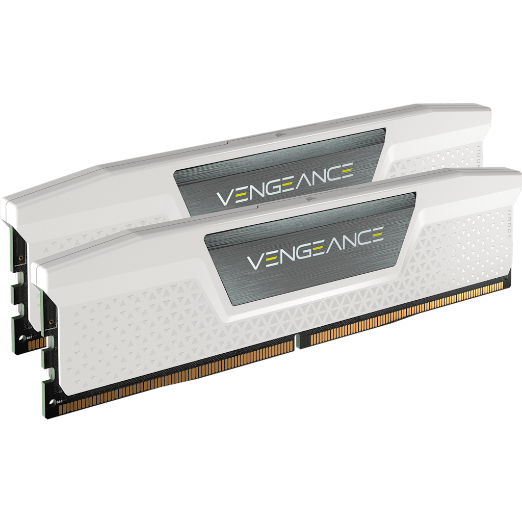 Vengeance 32GB (2 x 16GB) DDR5 DRAM Up To 6000MT/s CL38 AMD EXPO & Intel XMP Memory Kit - White