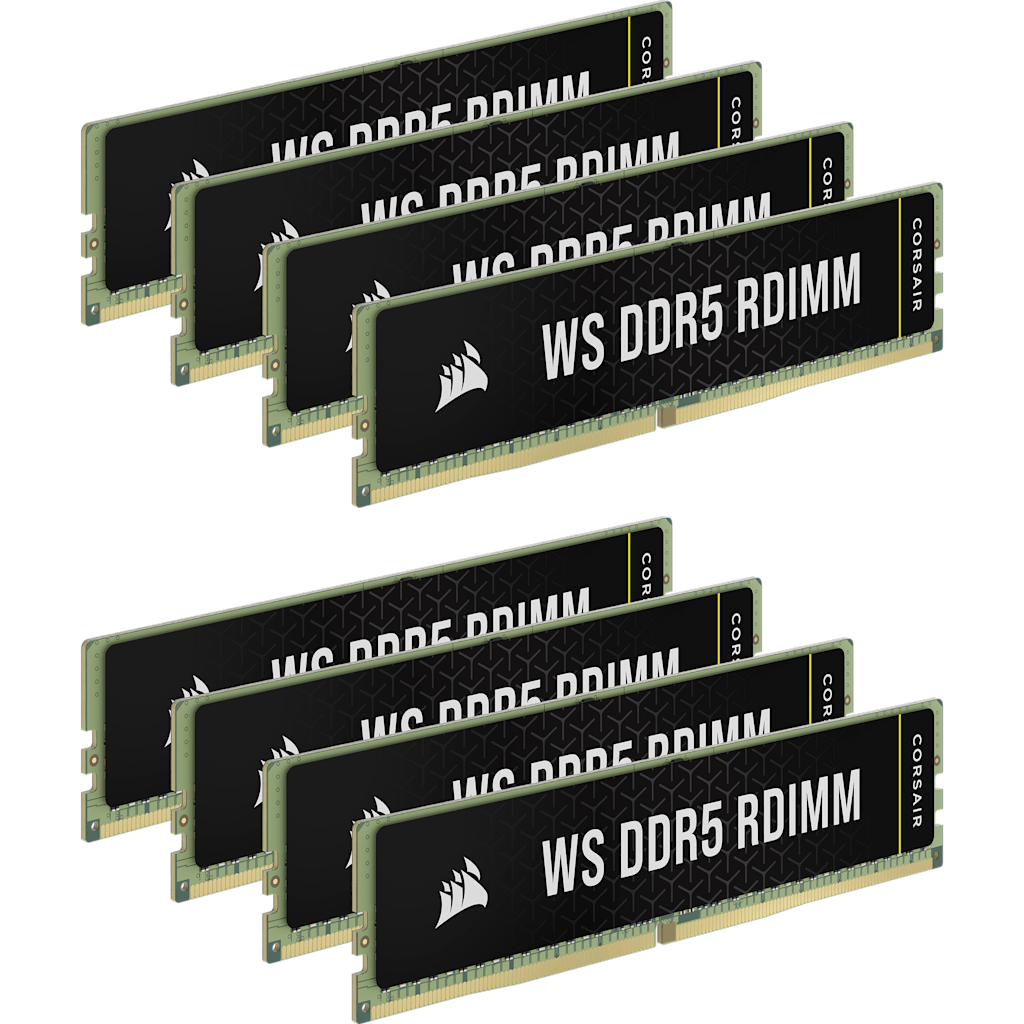 WS DDR5 ECC Rdimm 128GB (8 x 16GB) DDR5 DRAM Up To 5600MT/s CL40 Memory Kit