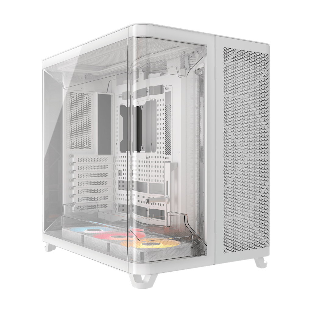 AIR 5400 RS-R ARGB Triple Chamber Mid-Tower PC Case - White