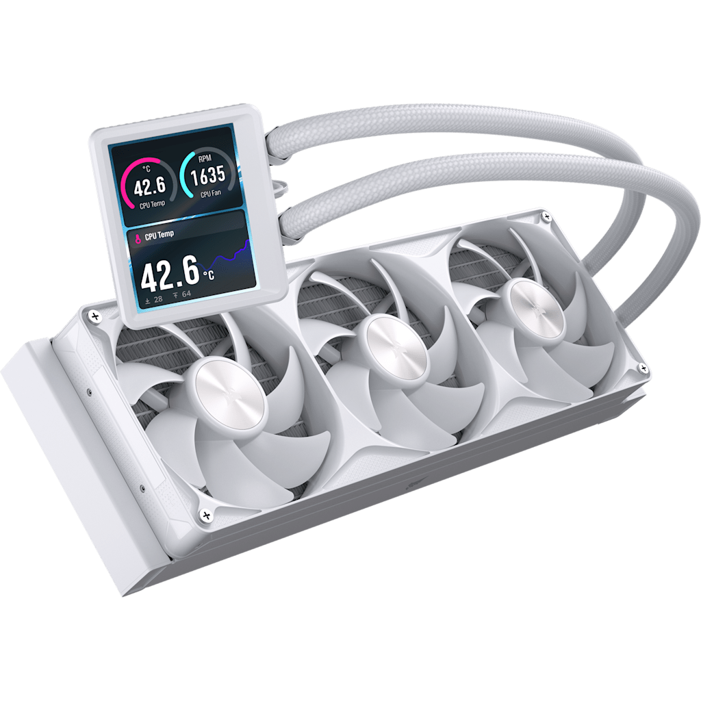 Nautilus II 360 RS LCD Liquid CPU Cooler - White