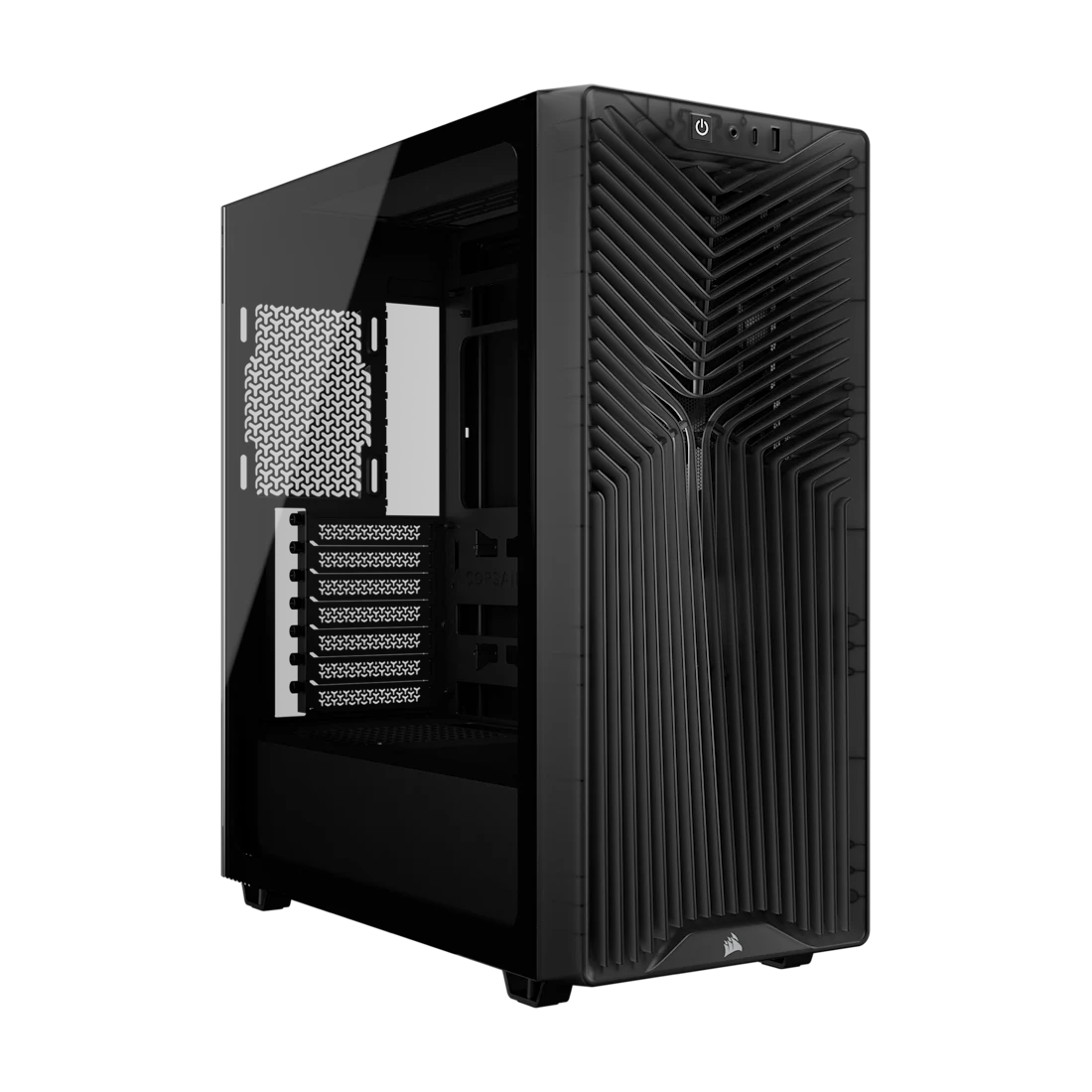 Corsair 3200d rs | sivo smoke | atx midi-tower | kaljeno steklo | 3x rs120 ventilatorji | ohišje 1 Corsair 3200d rs smoke sivo računalniško ohišje s kaljenim steklom in sprednjim zračnim panelom