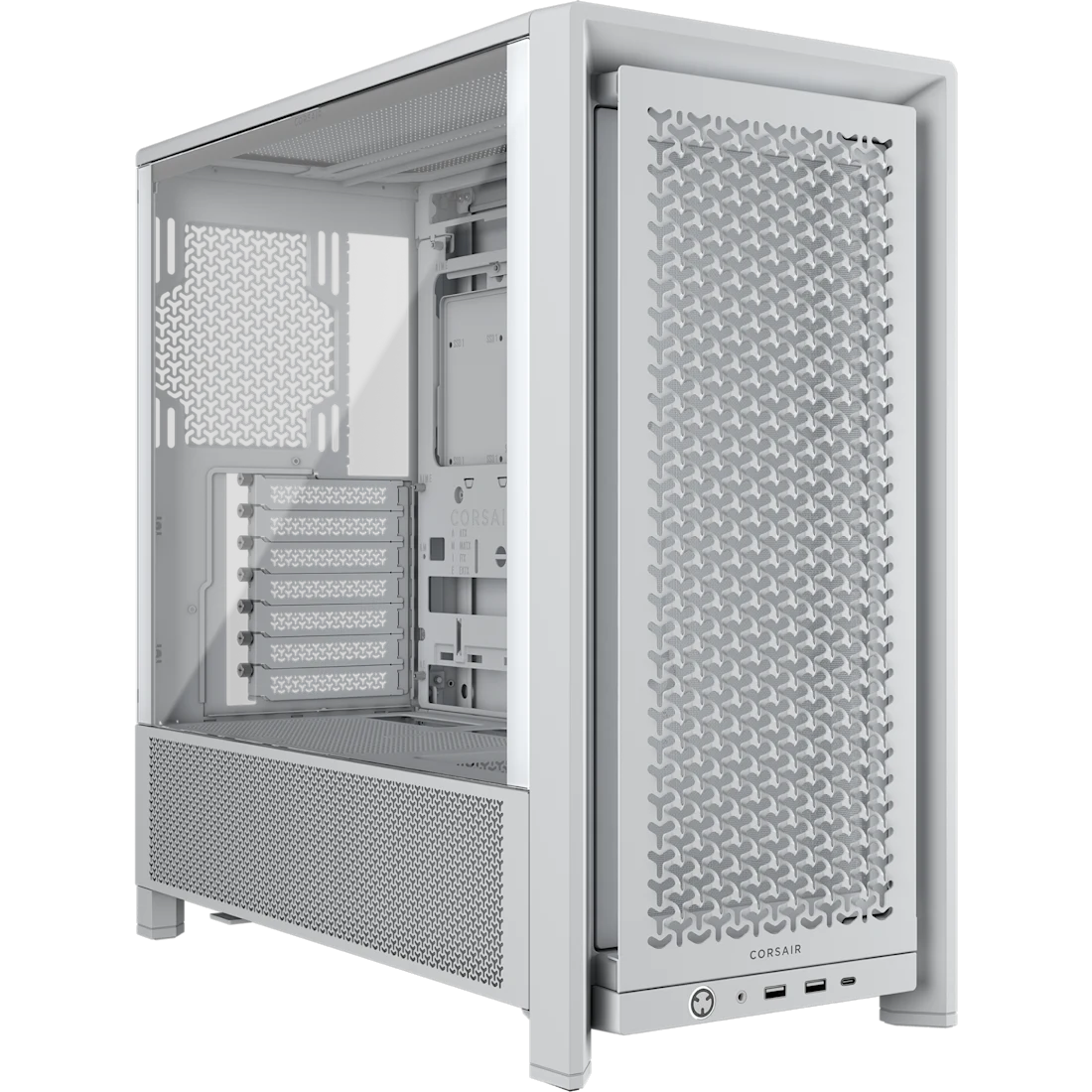 Caja Corsair FRAME 4000D blanca vista principal