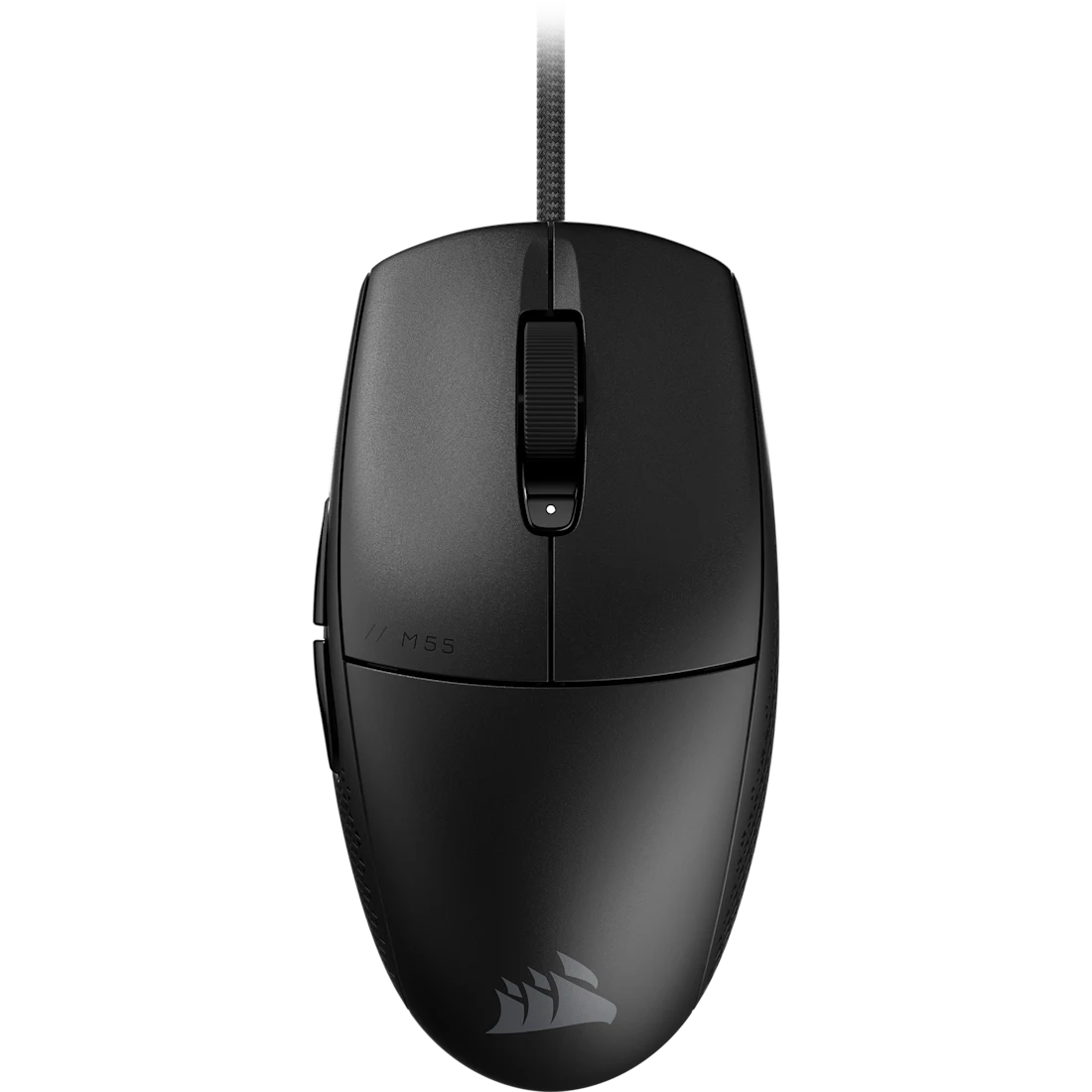 Corsair m55 lahka žična gaming miška črna zgornji pogled