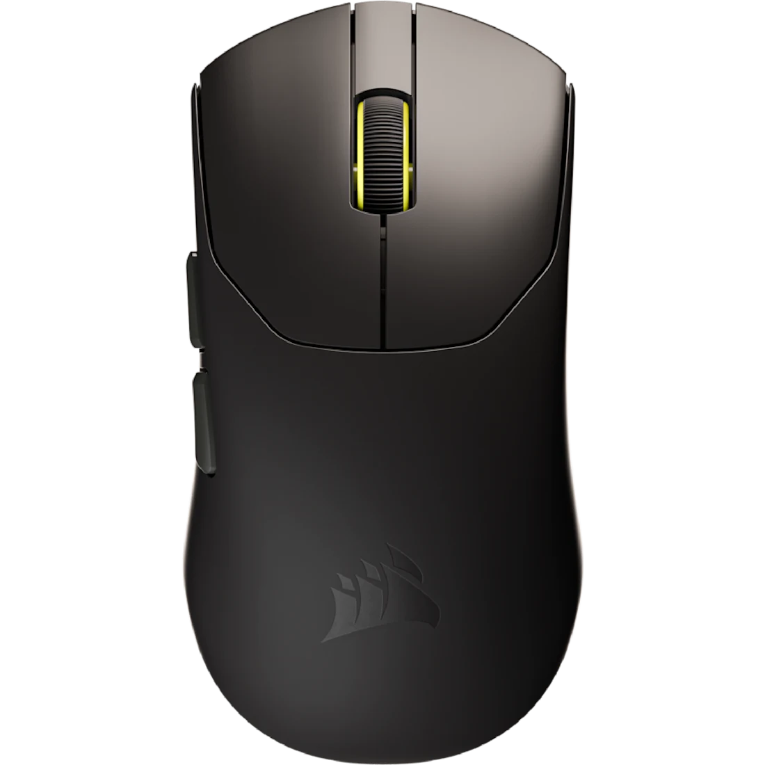 Corsair sabre v2 pro | ultralahka brezžična 36 g | 33k dpi 8000 hz | črna gaming miška 1 Corsair sabre v2 pro ultralahka črna gaming miška pogled od zgoraj