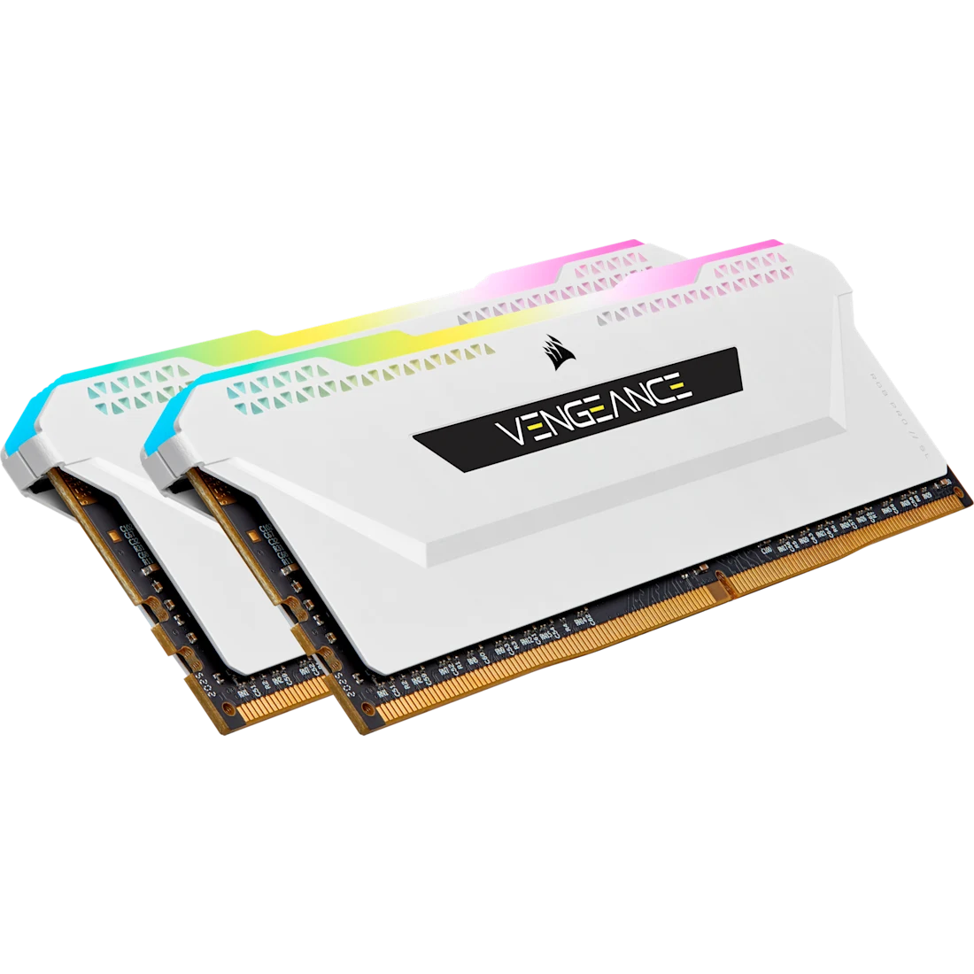 Corsair vengeance rgb pro sl cmh32gx4m2e3200c16w | 32gb (2x16gb) ddr4-3200mhz cl16 | rgb xmp 2. 0 1,35v bela | ram pomnilnik 1 Corsair vengeance rgb pro sl 32gb beli ddr4 ram komplet 2x16gb