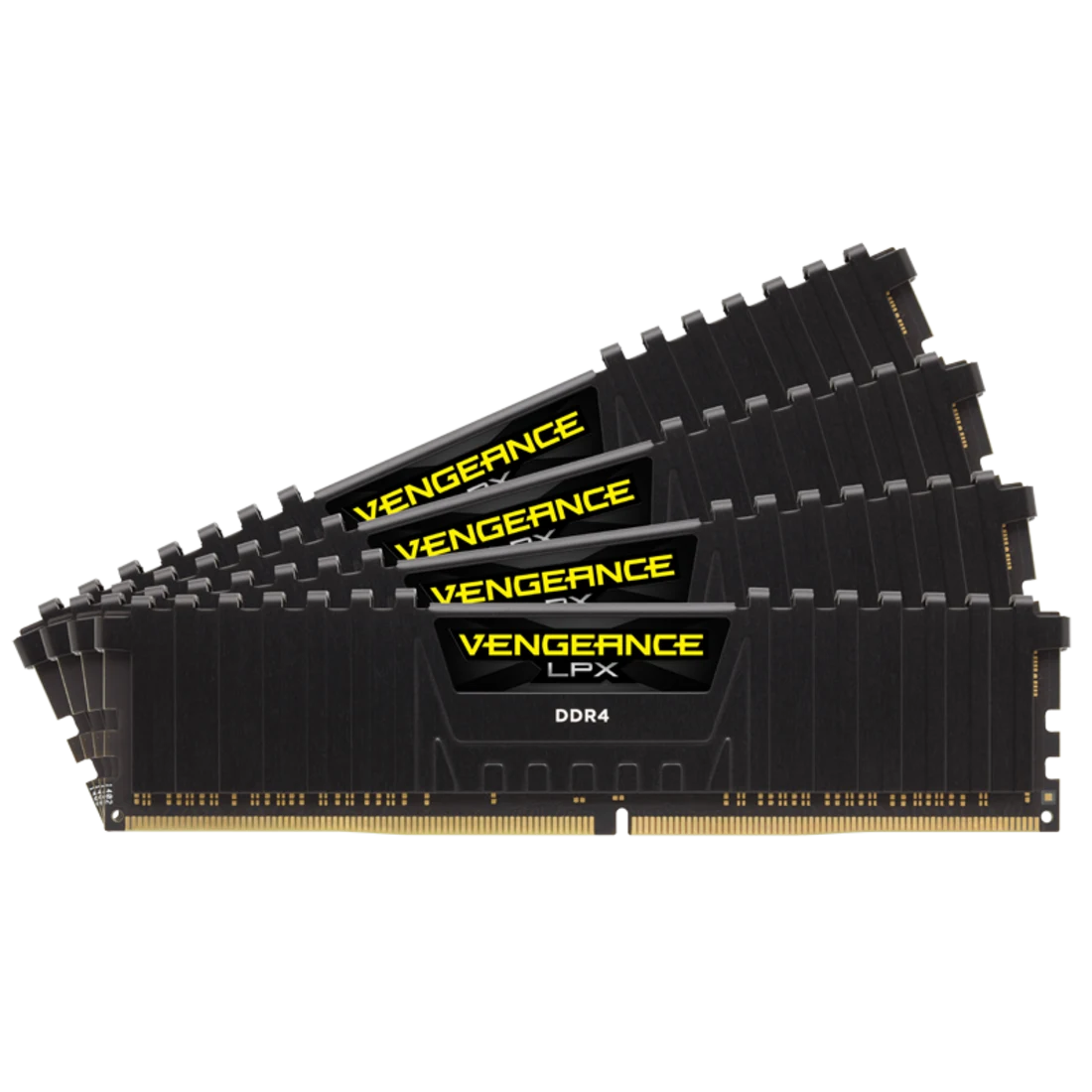 Corsair vengeance lpx 32gb 4x8gb ddr4 2666mhz cl16 črn pomnilniški komplet