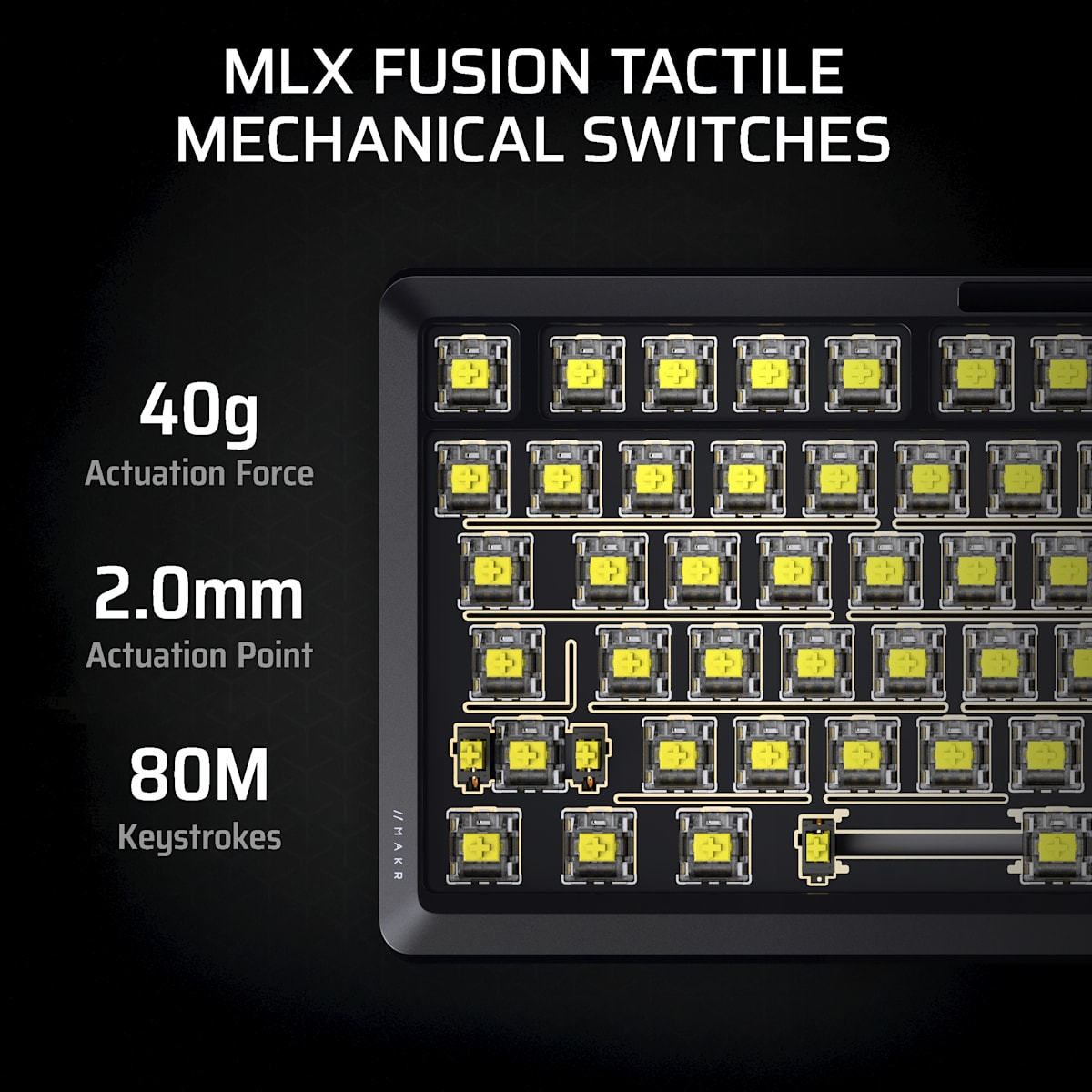 Corsair MLX Fusion Tactile Mechanical Keyswitches — фото 3