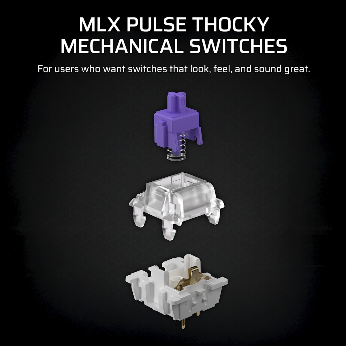 Corsair MLX Pulse Thocky Mechanical Keyswitches — фото 2