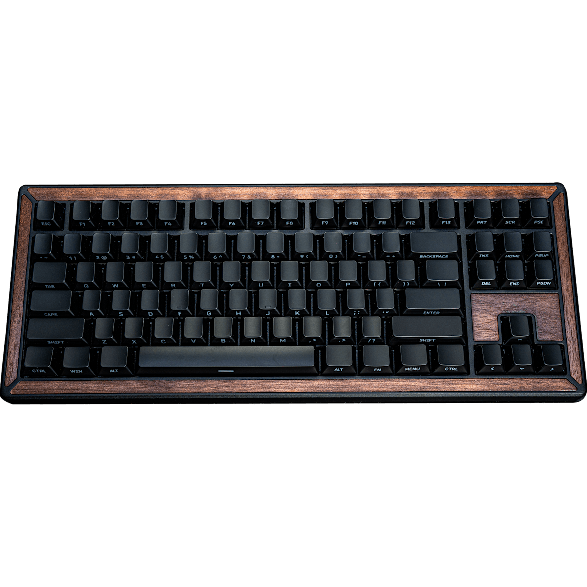 Corsair One CSTM80 Mechanical Keyboard - Black/Walnut Wood Accent — фото 1