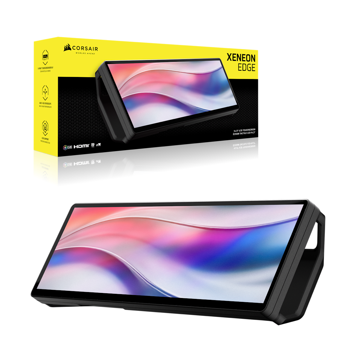 Corsair Xeneon Edge 14.5 inch LCD Touchscreen, цвет: Чёрный — фото 8