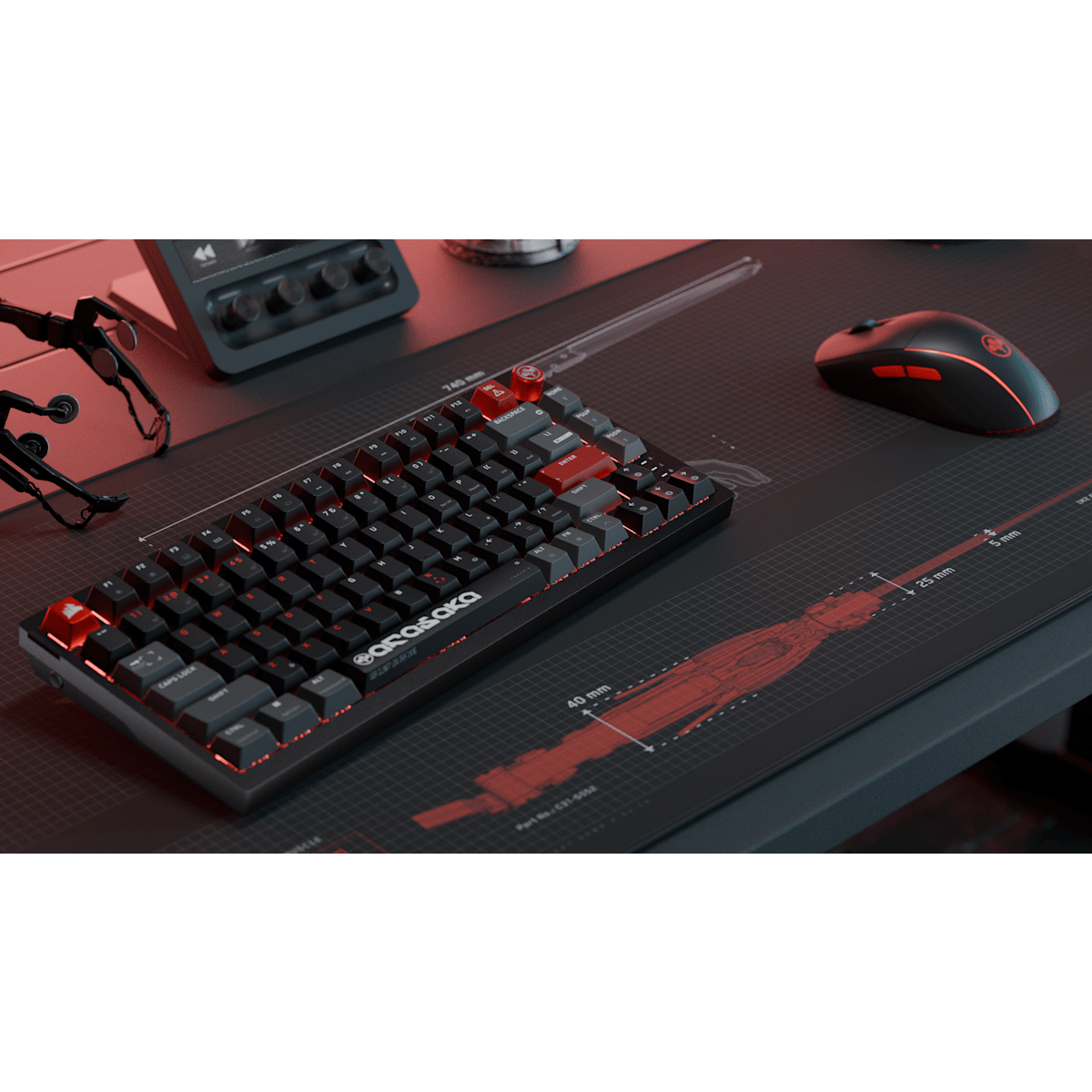Corsair MM300 2XL Anti-Fray Cloth Gaming Mouse Pad – Cyberpunk 2077: Arasaka Edition — фото 9