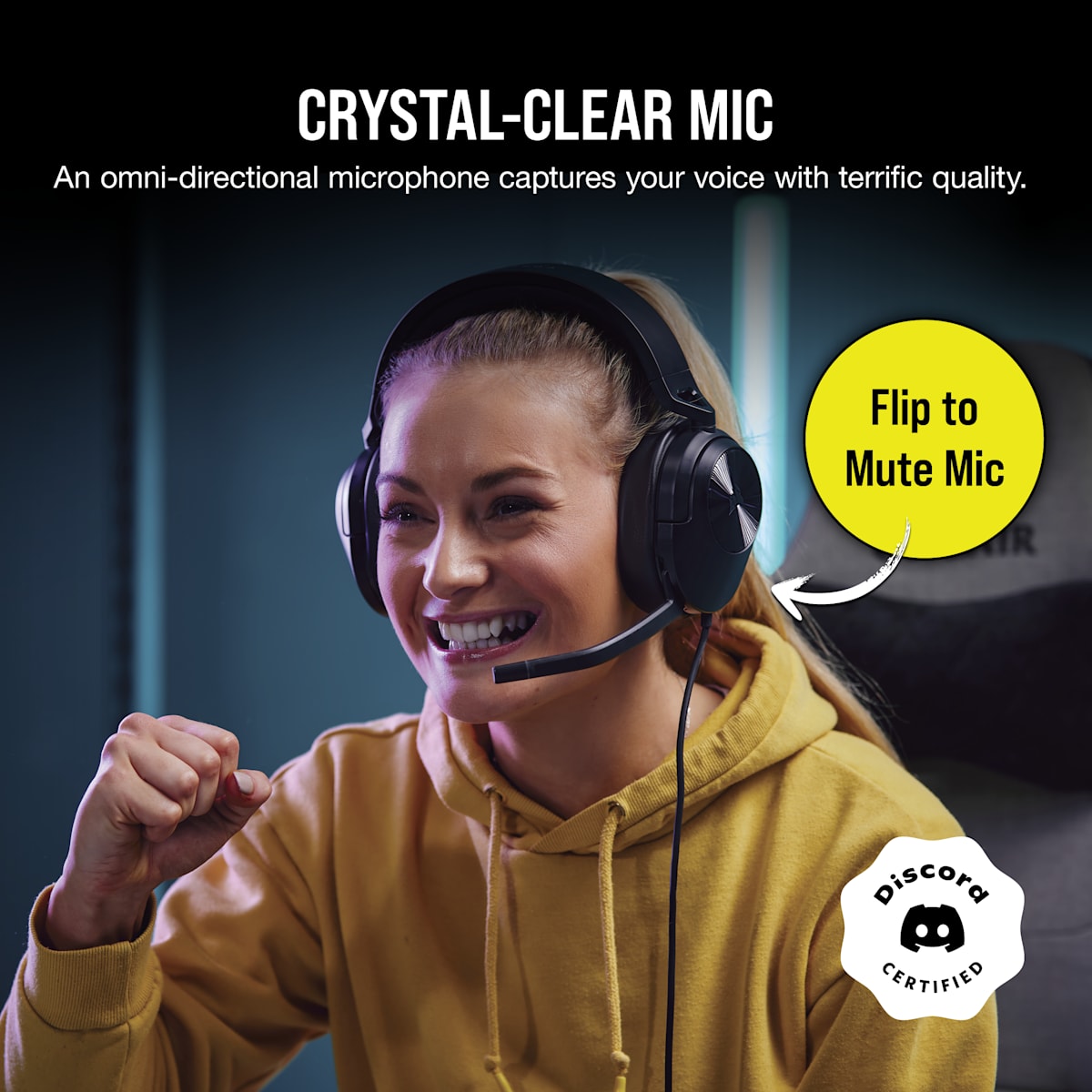Corsair HS55 Surround V2 Wired Gaming Headset, цвет: Карбоновый — фото 3