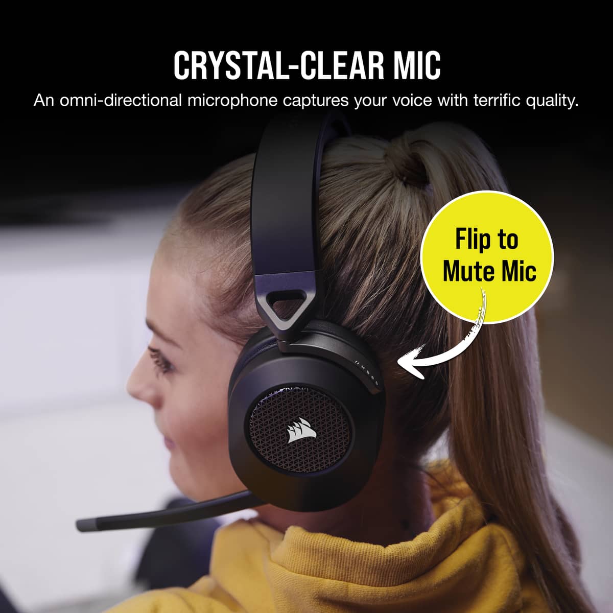 Corsair HS65 Wireless Gaming Headset, цвет: Карбоновый — фото 5
