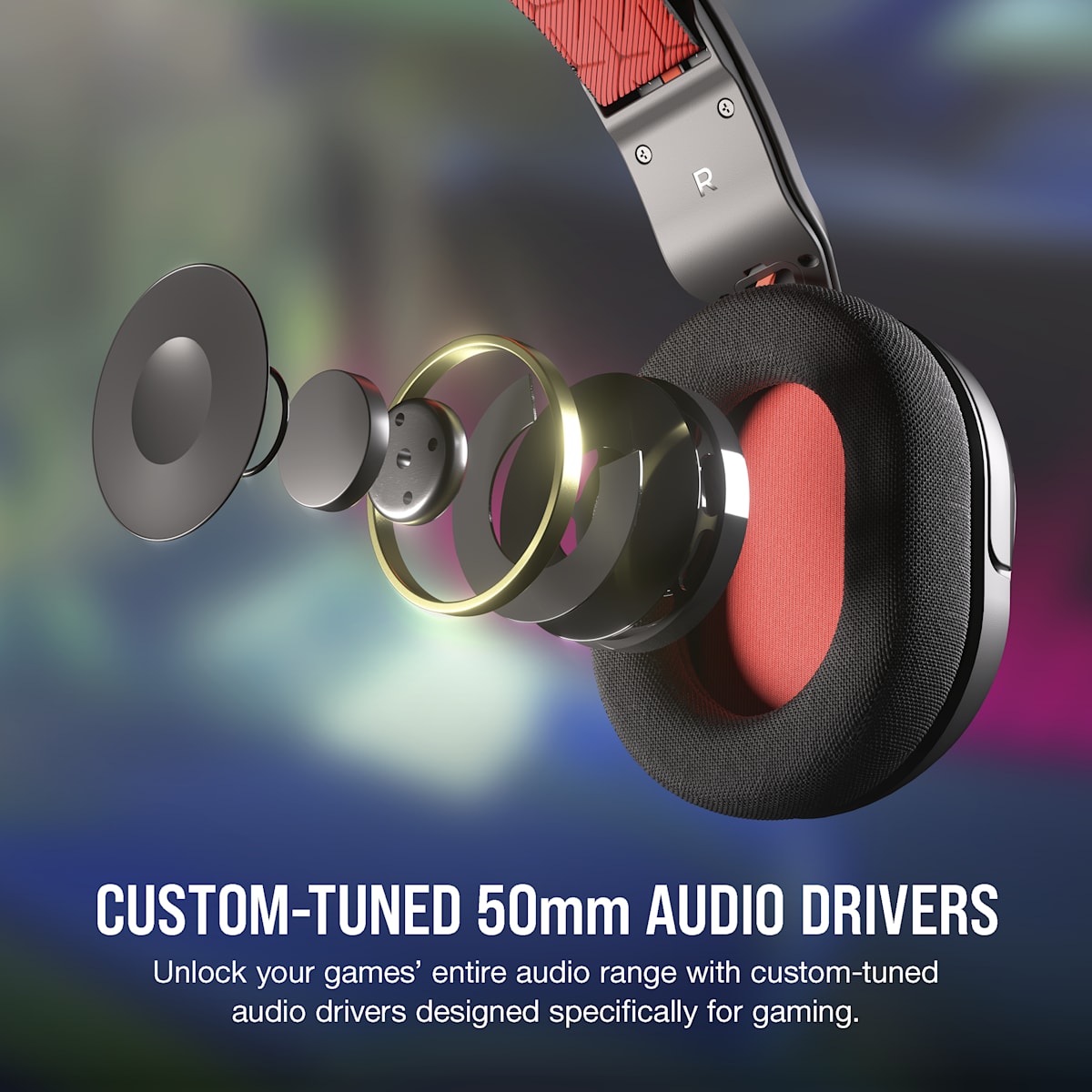 Corsair HS35 v2 Multiplatform Gaming Headset, цвет: Синий — фото 4