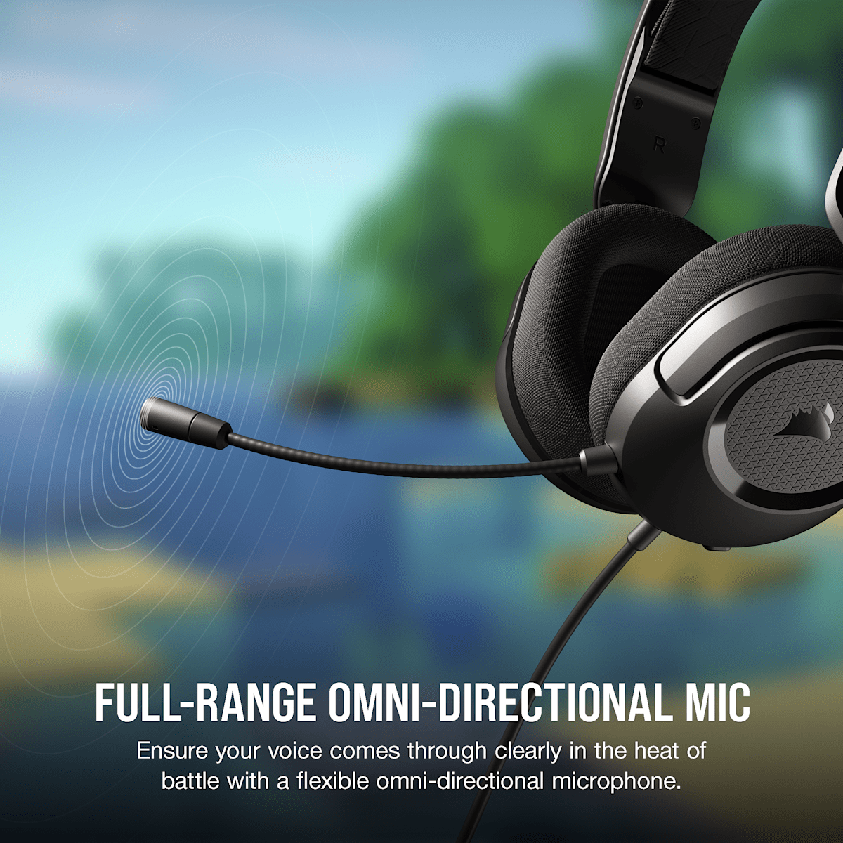Corsair HS35 v2 Multiplatform Gaming Headset, цвет: Синий — фото 5
