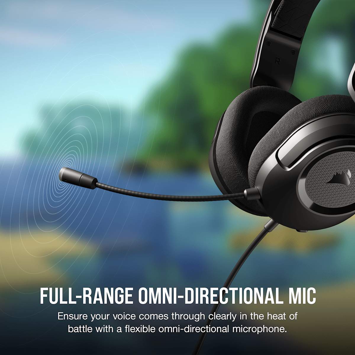 Corsair HS35 Surround v2 Multiplatform Gaming Headset, цвет: Карбоновый — фото 6