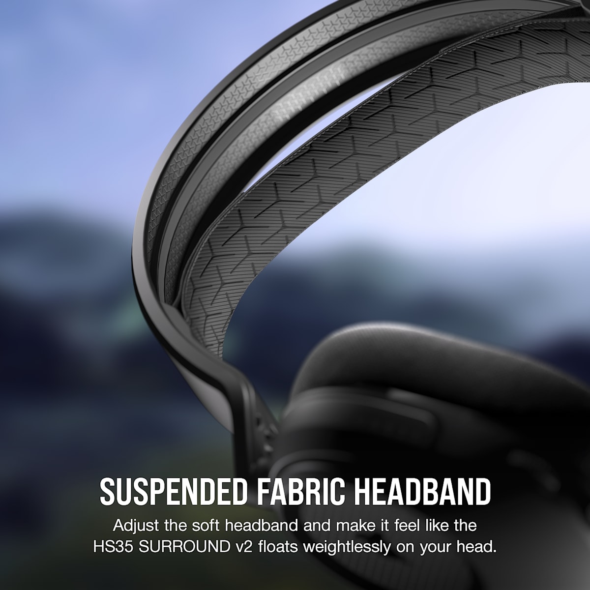 Corsair HS35 Surround v2 Multiplatform Gaming Headset, цвет: Карбоновый — фото 7
