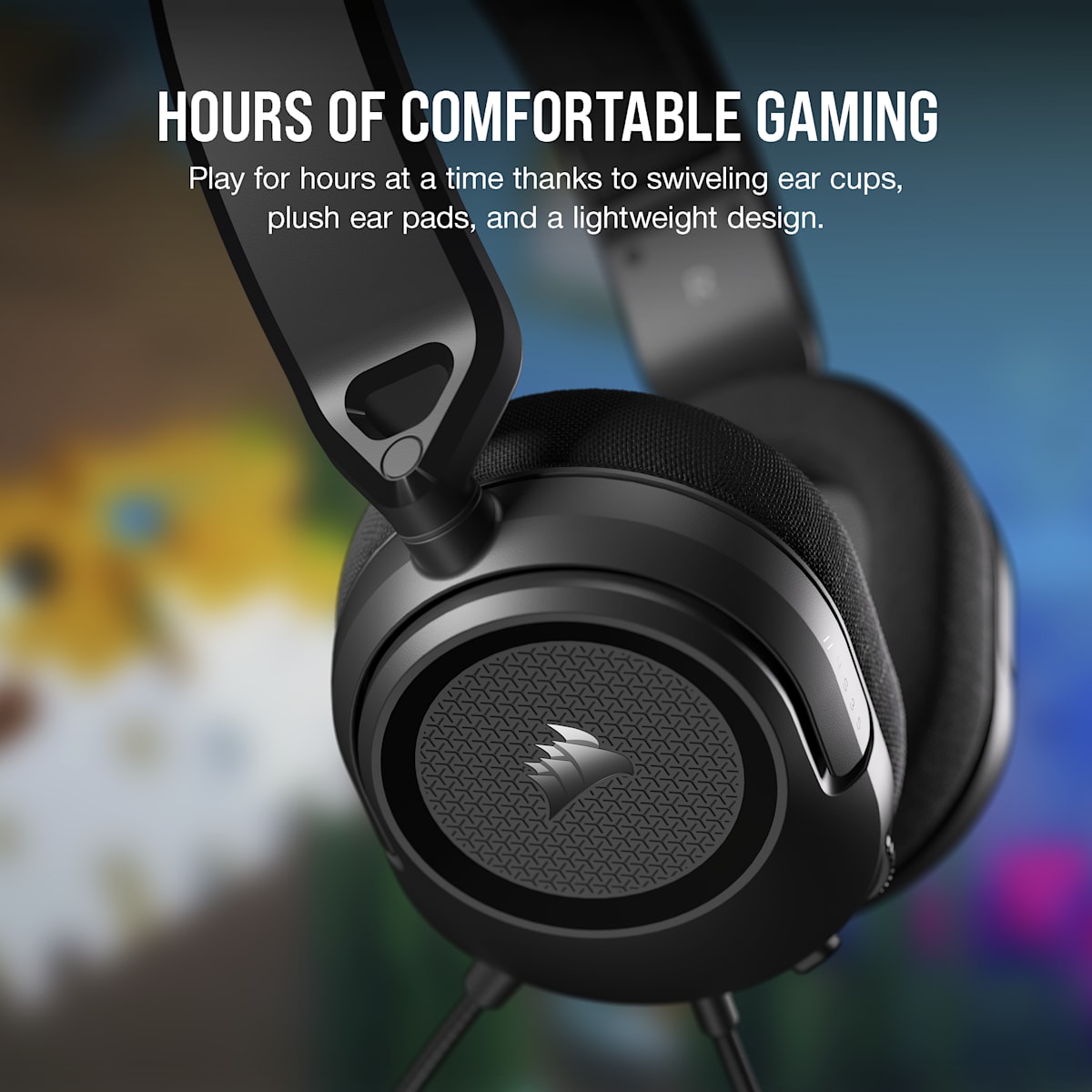 Corsair HS35 Surround v2 Multiplatform Gaming Headset, цвет: Карбоновый — фото 9
