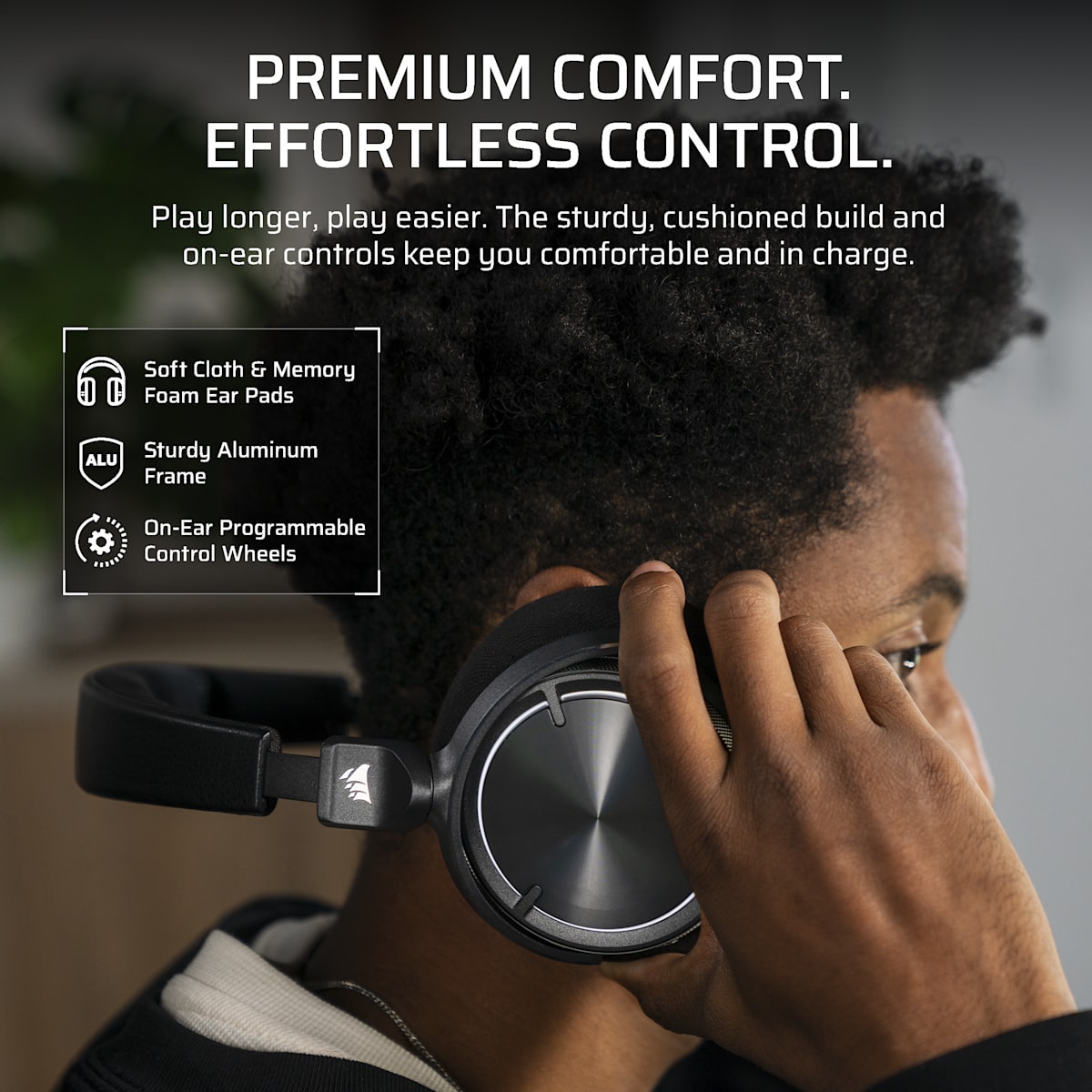 Corsair Virtuoso Max Wireless Gaming Headset, цвет: Карбоновый — фото 8