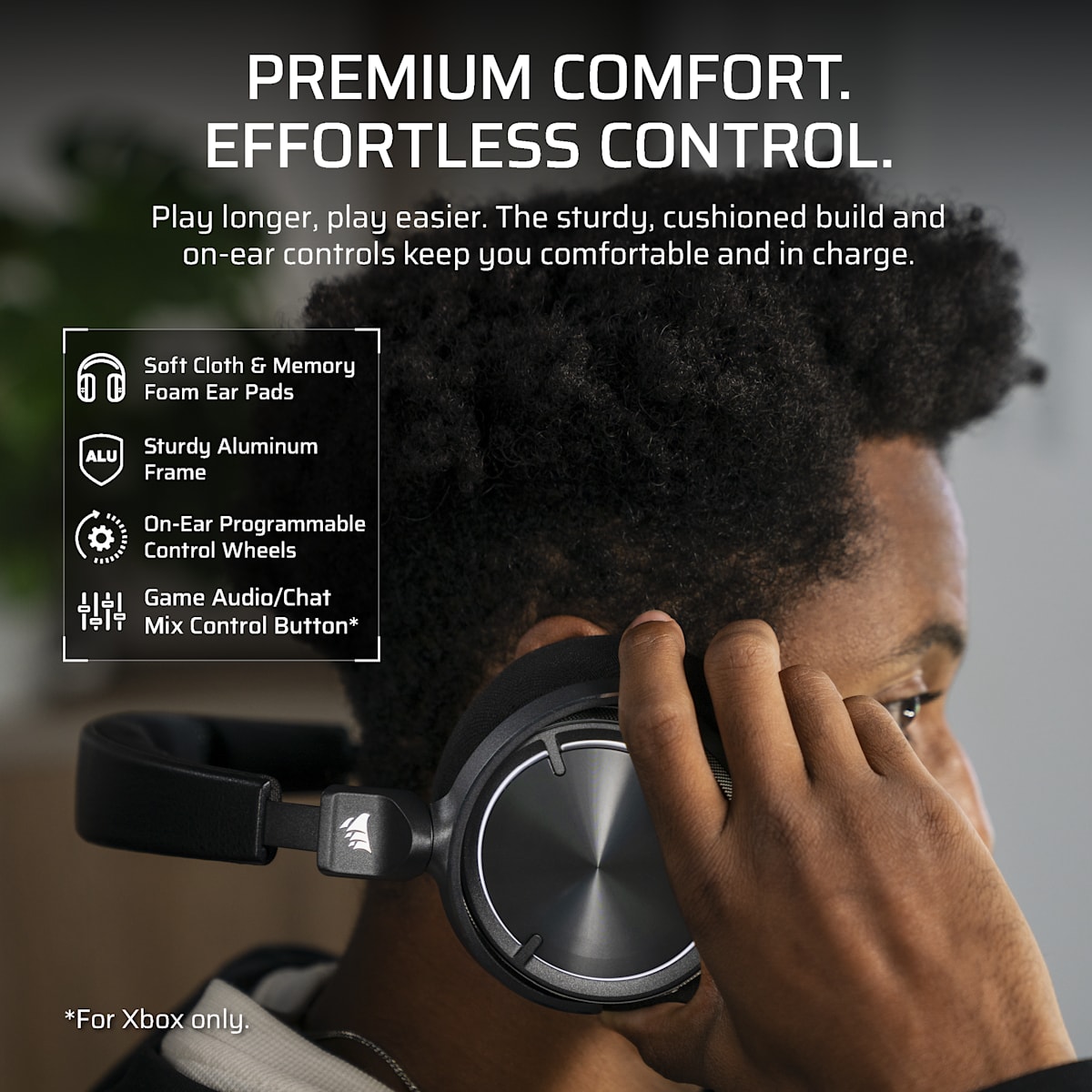 Corsair Virtuoso Max Wireless for Xbox Gaming Headset, Carbon — фото 8