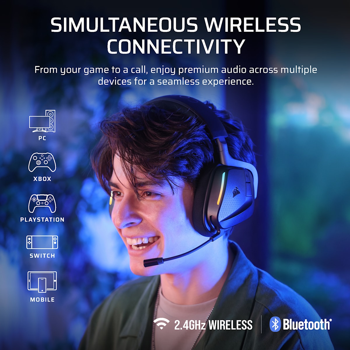 Corsair Void v2 Max Wireless Gaming Headset for Xbox - Carbon — фото 3