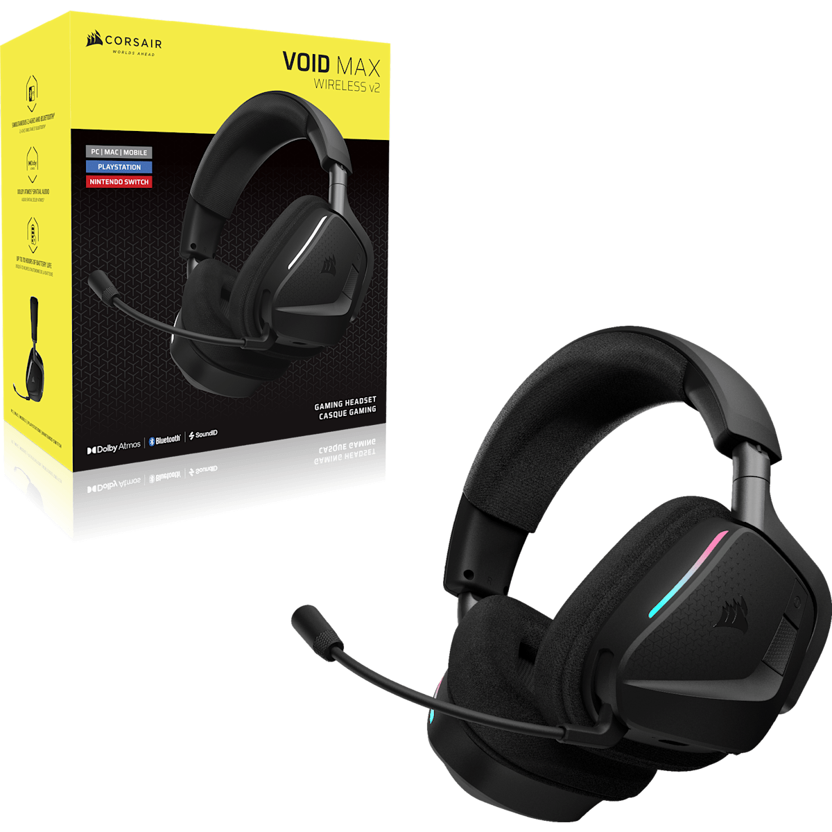 Corsair Void v2 Max Wireless Gaming Headset - Carbon — фото 9