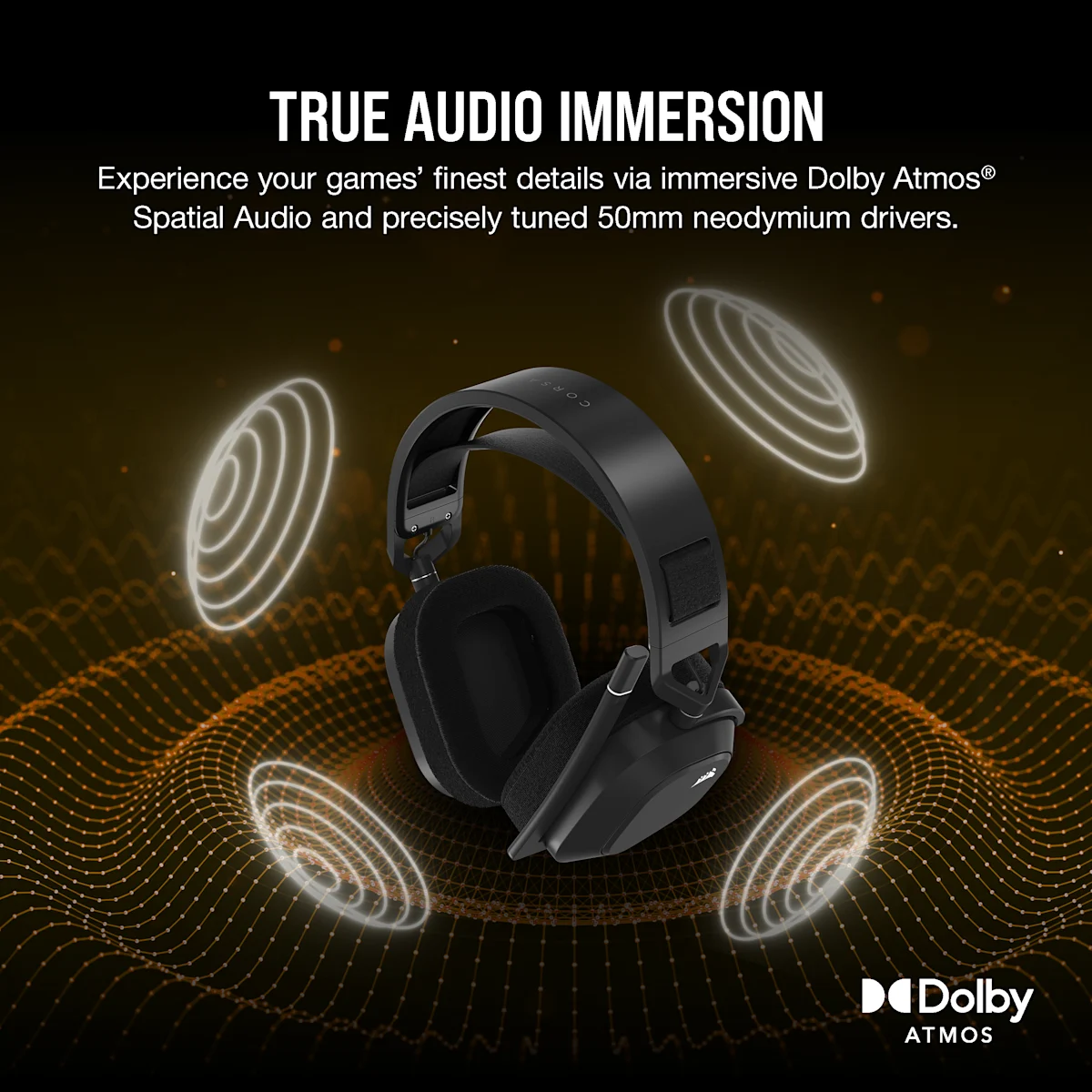 Corsair HS80 Max Wireless Gaming Headset, цвет: Стальной серый — фото 5