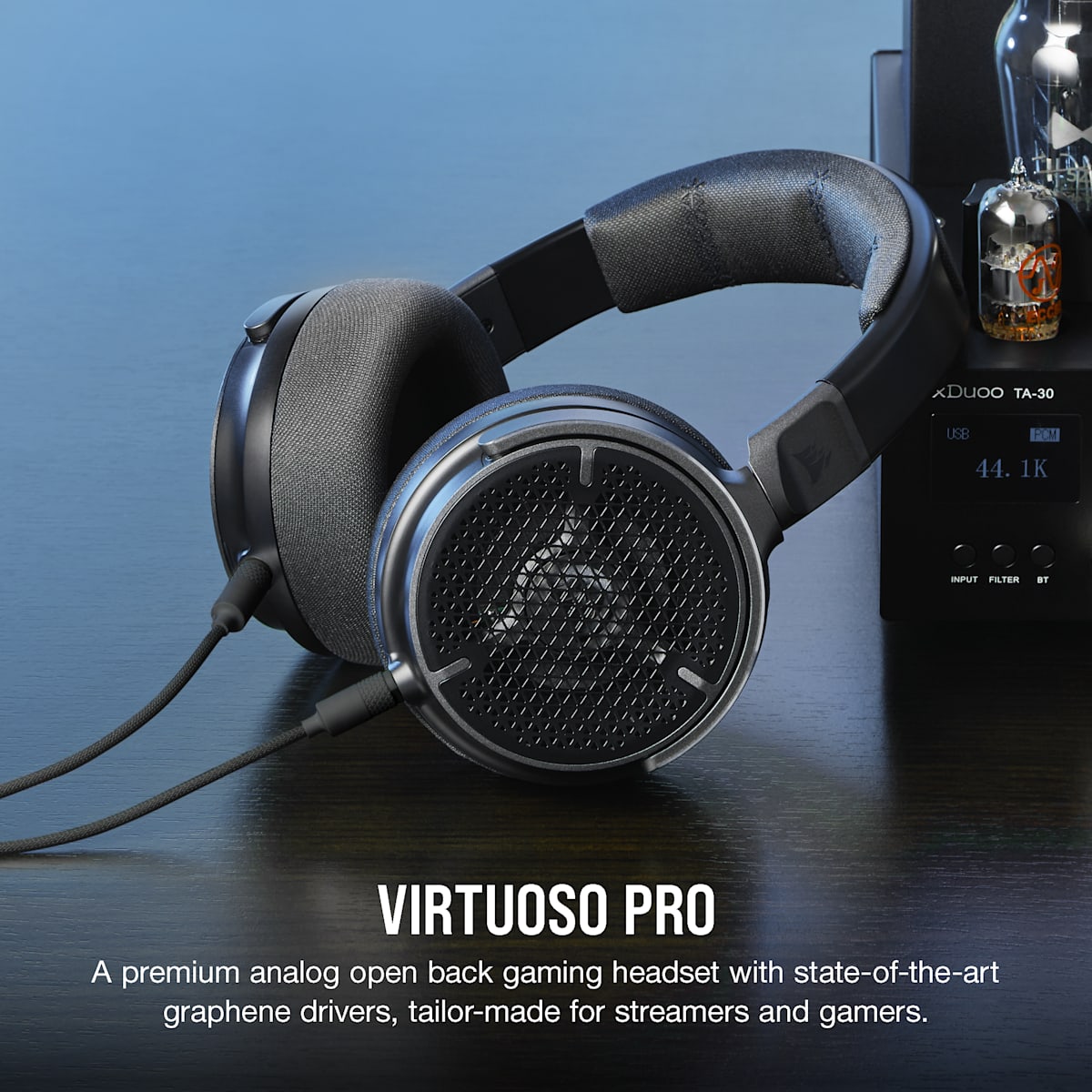 Corsair Virtuoso Pro Open Back Streaming/Gaming Headset, цвет: Карбоновый — фото 2