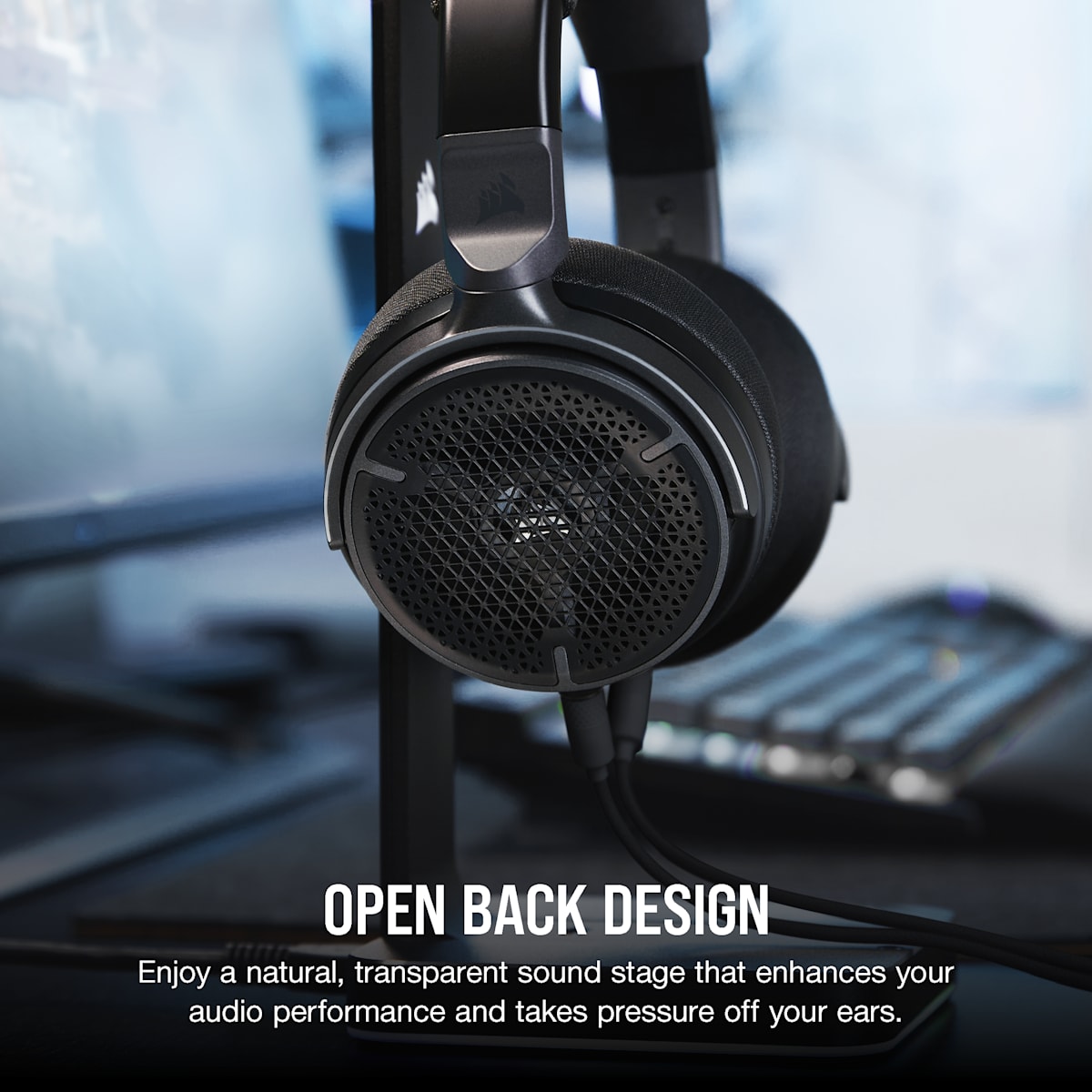 Corsair Virtuoso Pro Open Back Streaming/Gaming Headset, цвет: Карбоновый — фото 3