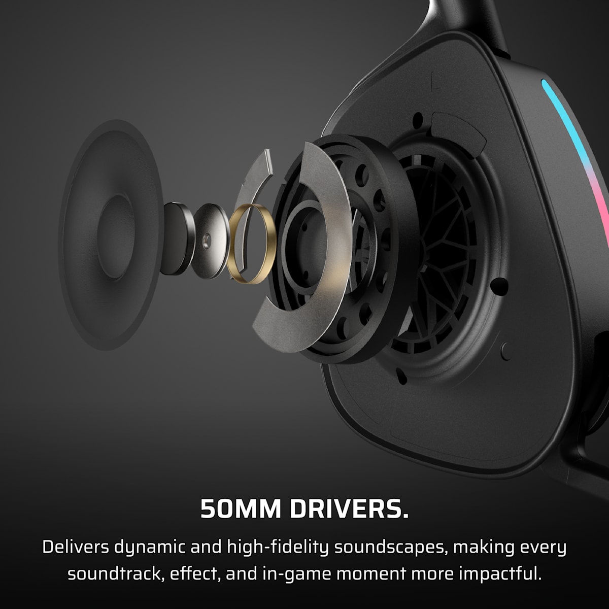 Corsair Void Wireless v2 Gaming Headset, цвет: Карбоновый — фото 5