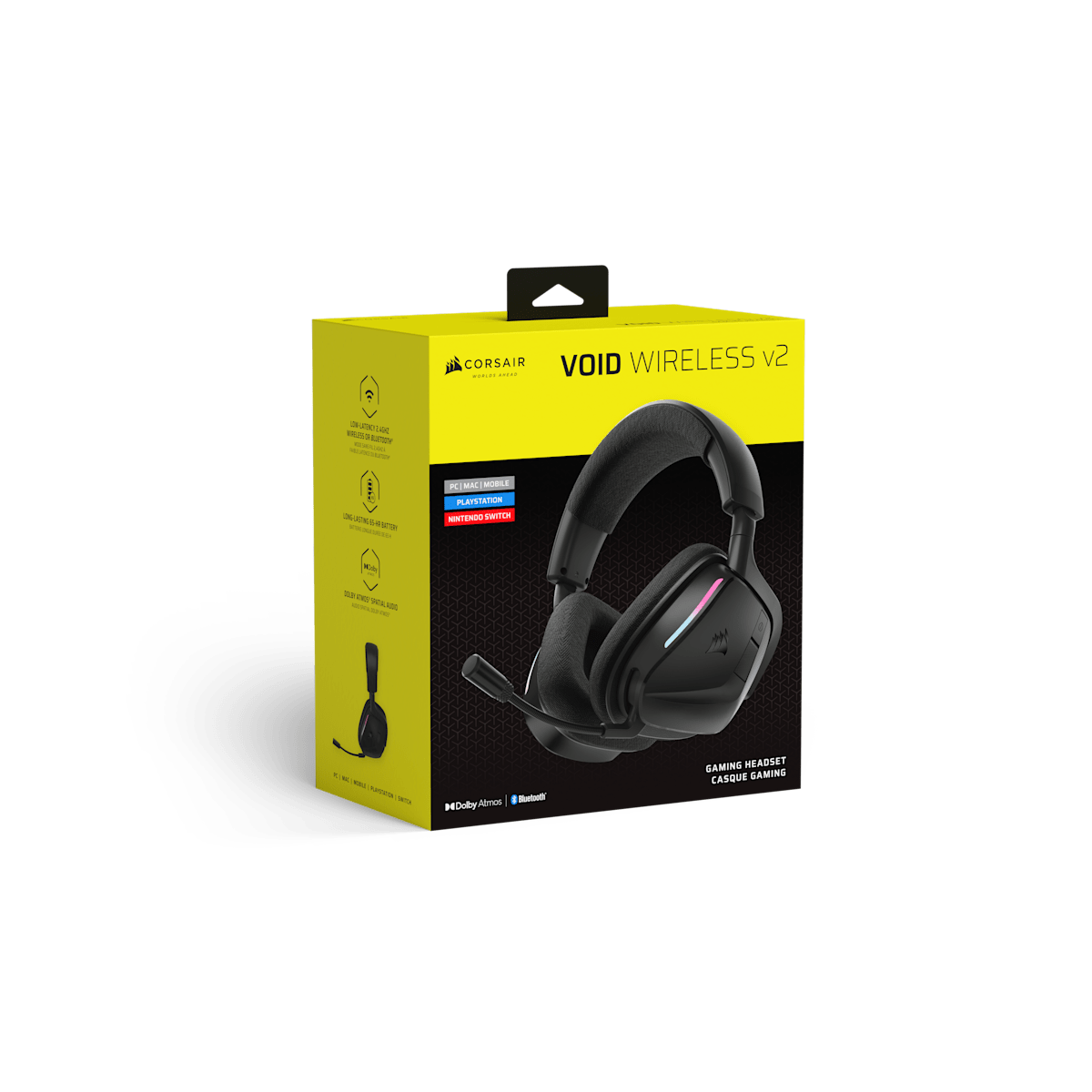 Corsair Void Wireless v2 Gaming Headset, цвет: Карбоновый — фото 9