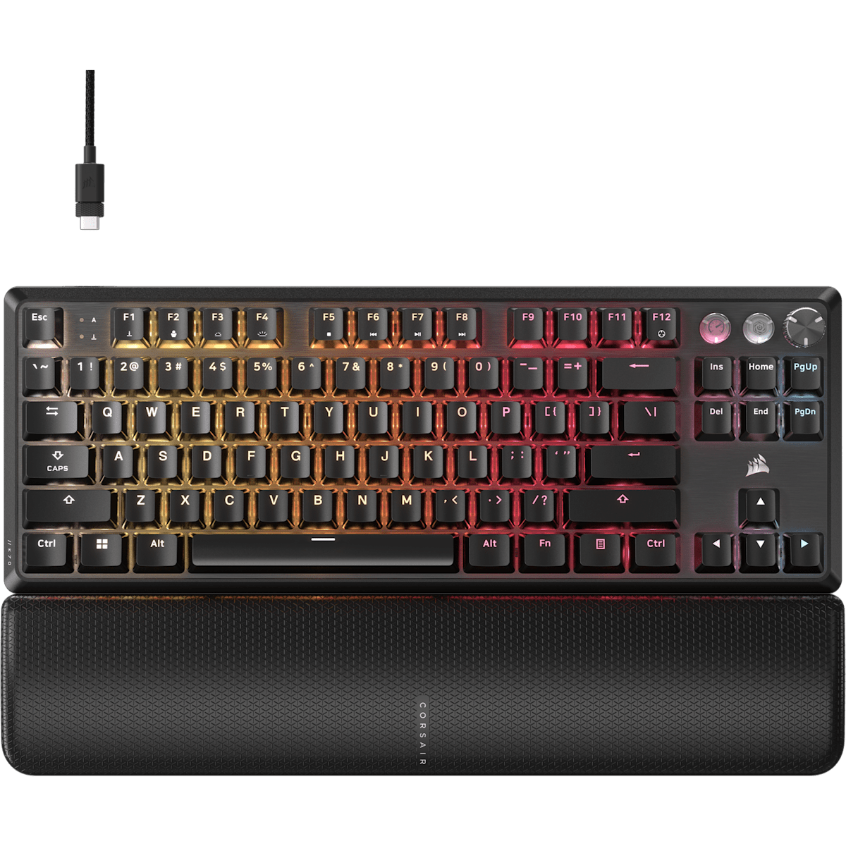 Corsair K70 Pro Tkl High-Performance Hall Effect Programmable Gaming Keyboard with Rapid Trigger, цвет: Чёрный, вариант 1 — фото 1