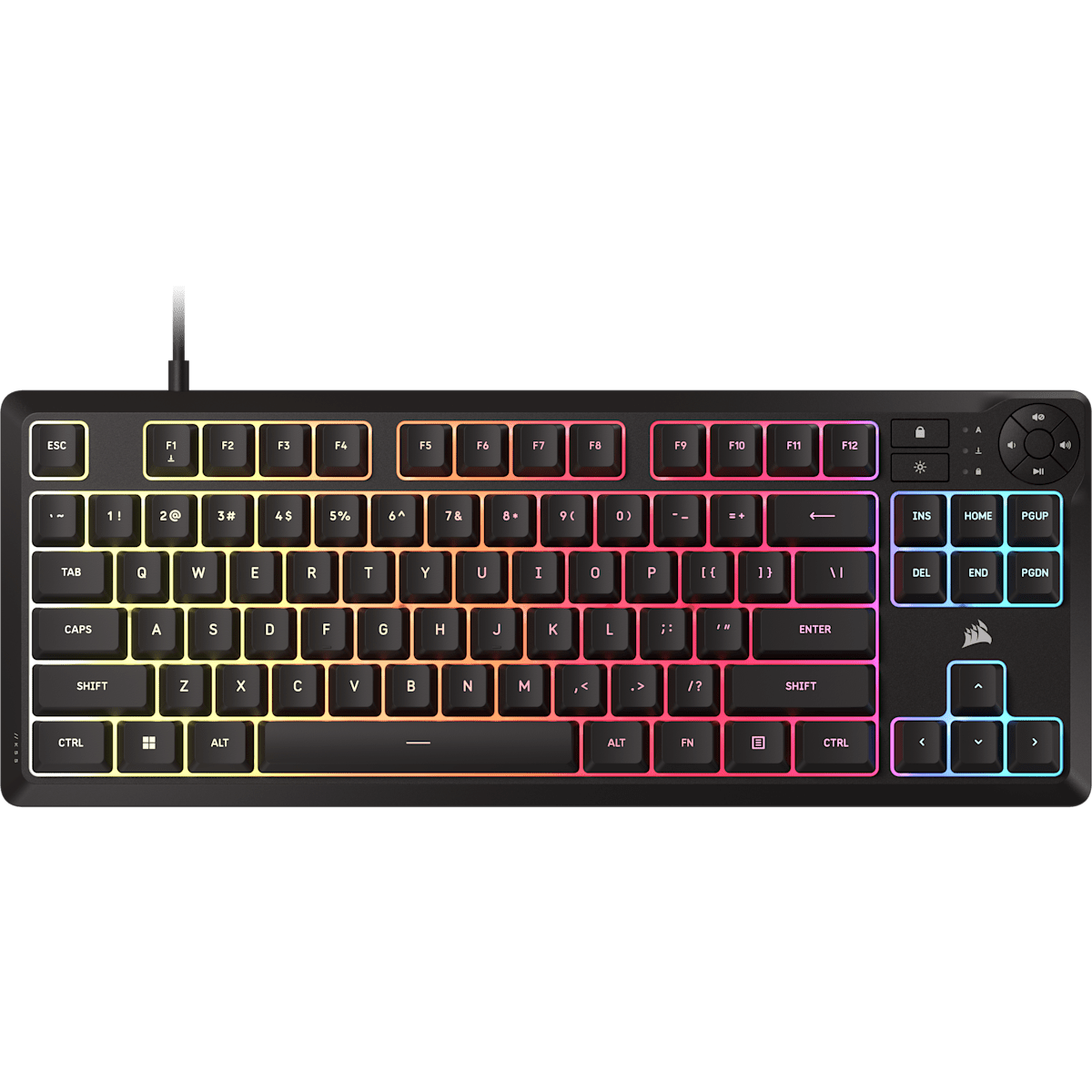 Corsair K55 Core Tkl Rgb Gaming Keyboard, цвет: Na - North American Layout — фото 1