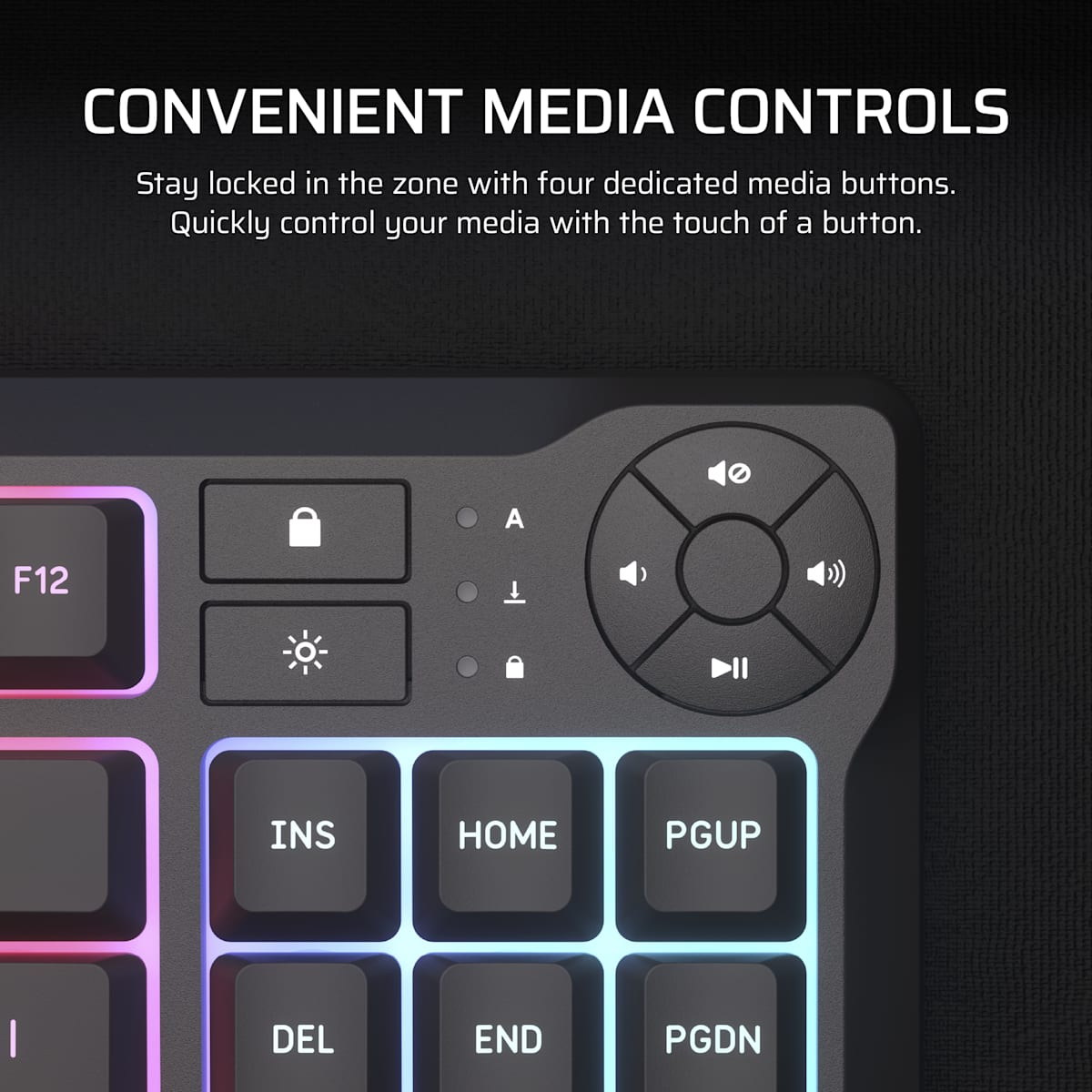 Corsair K55 Core Tkl Rgb Gaming Keyboard, цвет: Na - North American Layout — фото 5