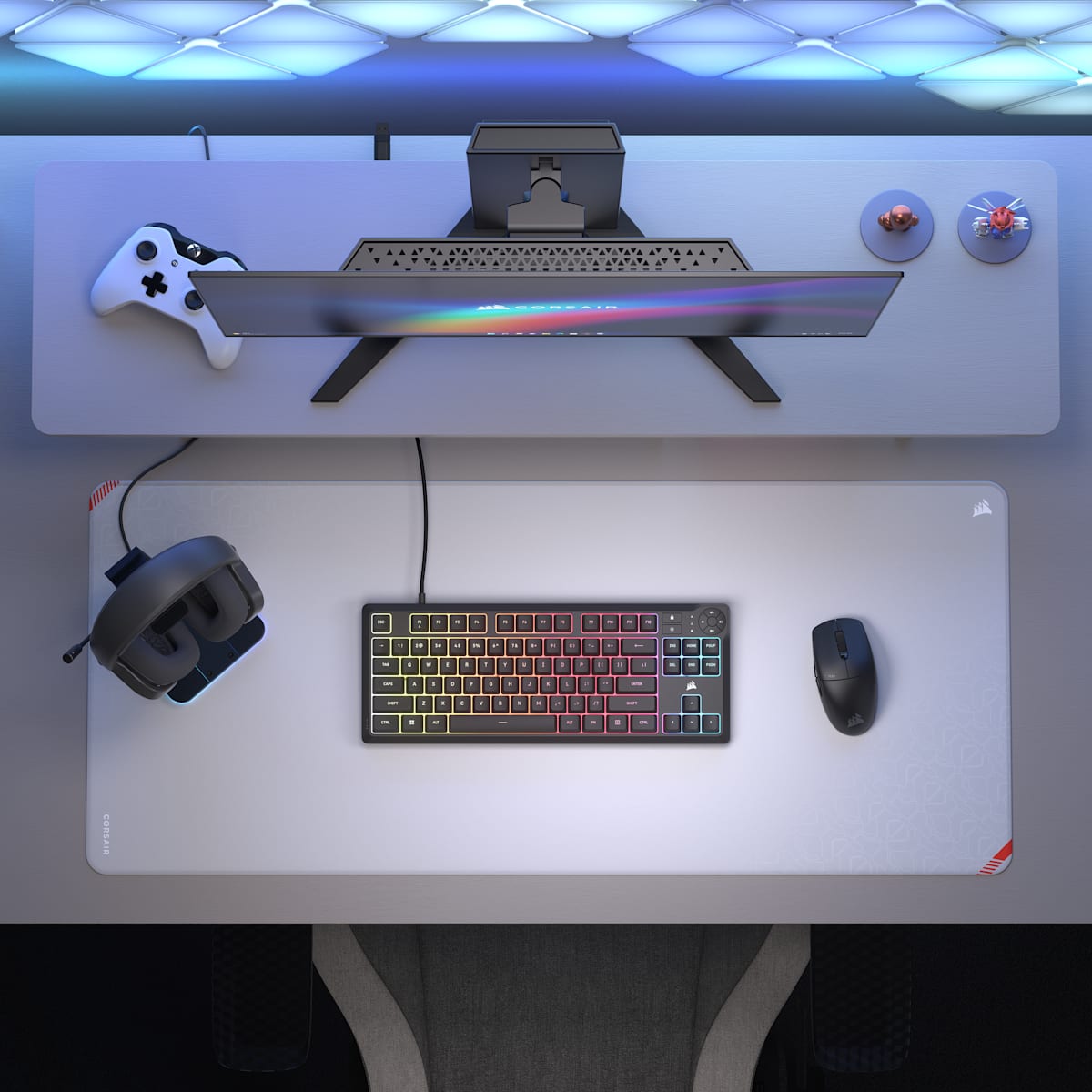 Corsair K55 Core Tkl Rgb Gaming Keyboard, цвет: Na - North American Layout — фото 8