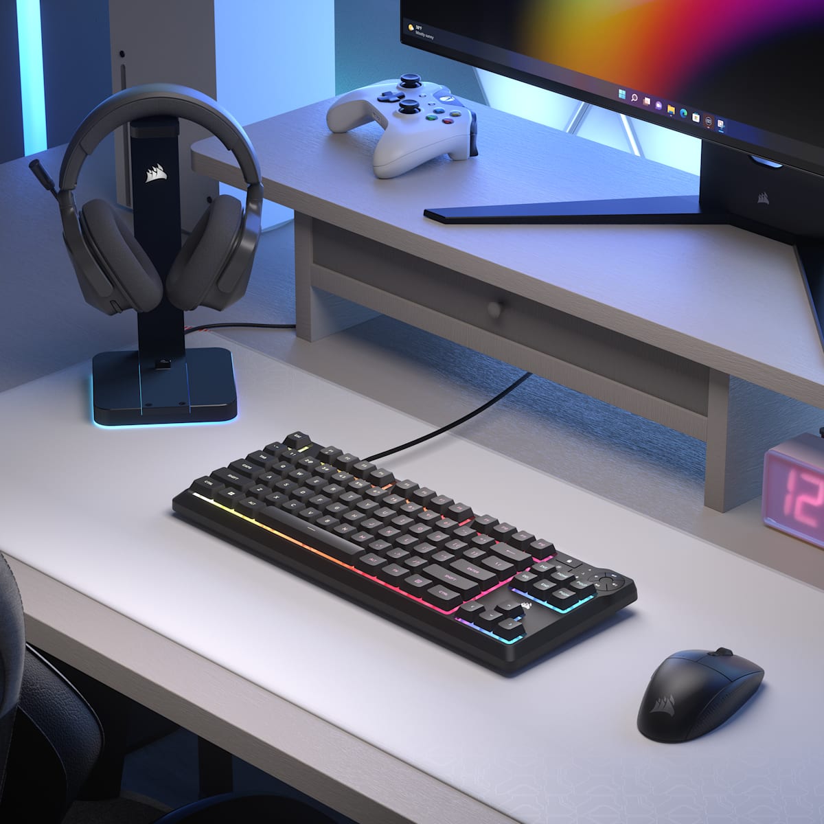 Corsair K55 Core Tkl Rgb Gaming Keyboard, цвет: Na - North American Layout — фото 9