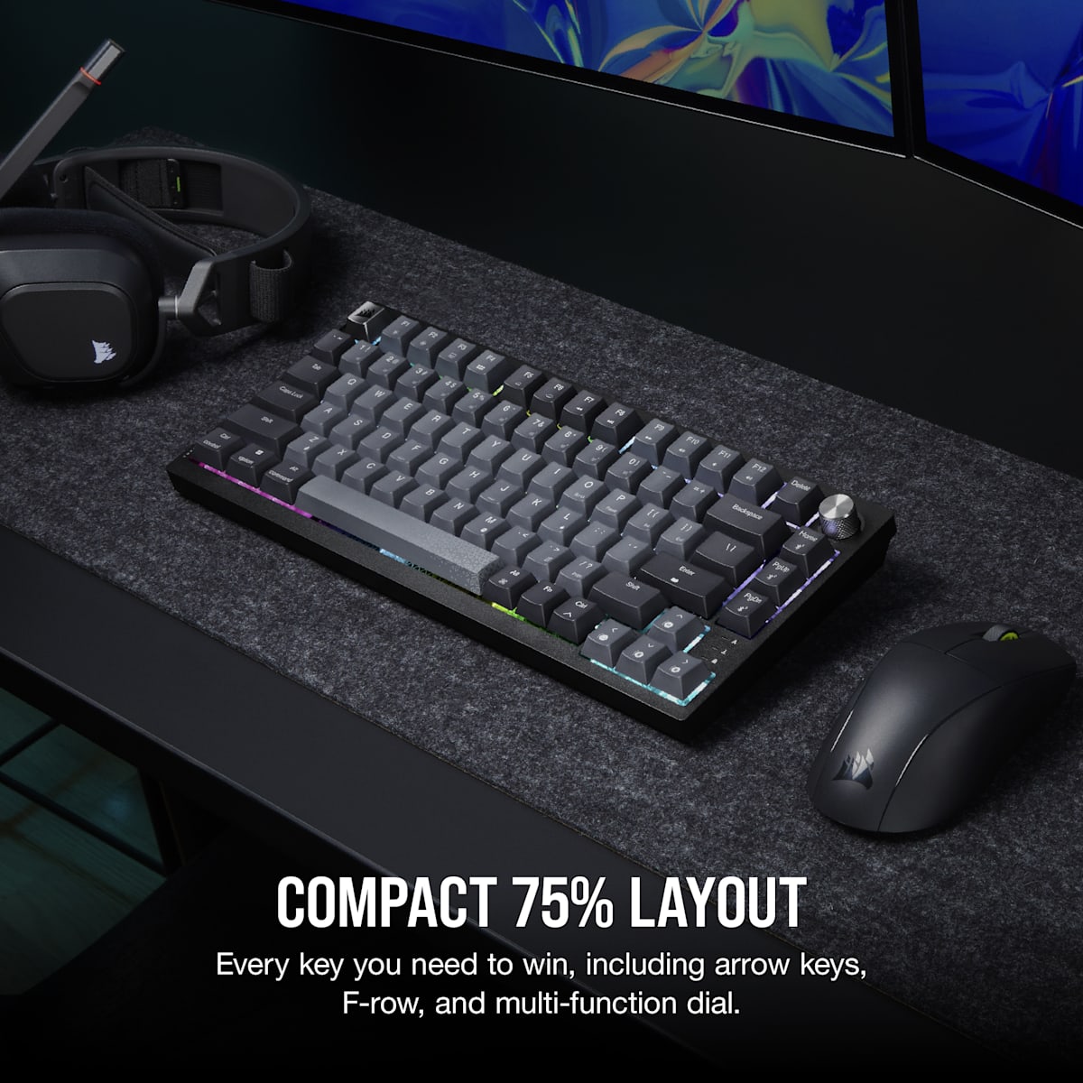 Corsair K65 Plus Wireless 75% RGB Mechanical Gaming Keyboard — фото 3