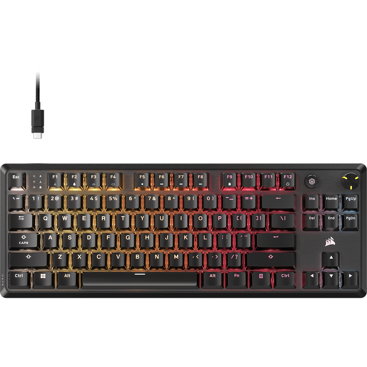 Corsair K70 Core Tkl Rgb Mechanical Gaming Keyboard, цвет: Na - North American Layout — фото 1