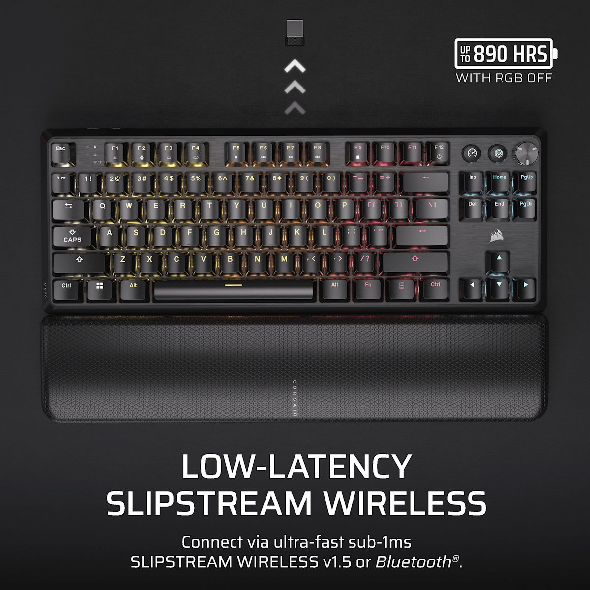 Corsair K70 Core Tkl Wireless Rgb Mechanical Gaming Keyboard, цвет: Красный — фото 5