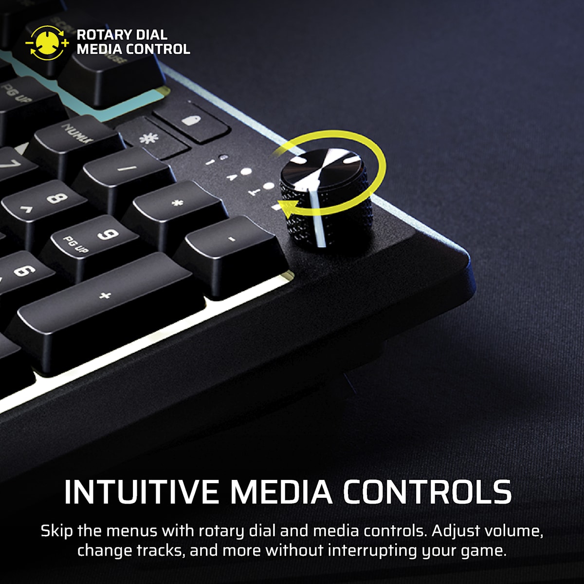 Corsair Skiff 100 Plus Gaming Keyboard, цвет: Na - North American Layout — фото 4