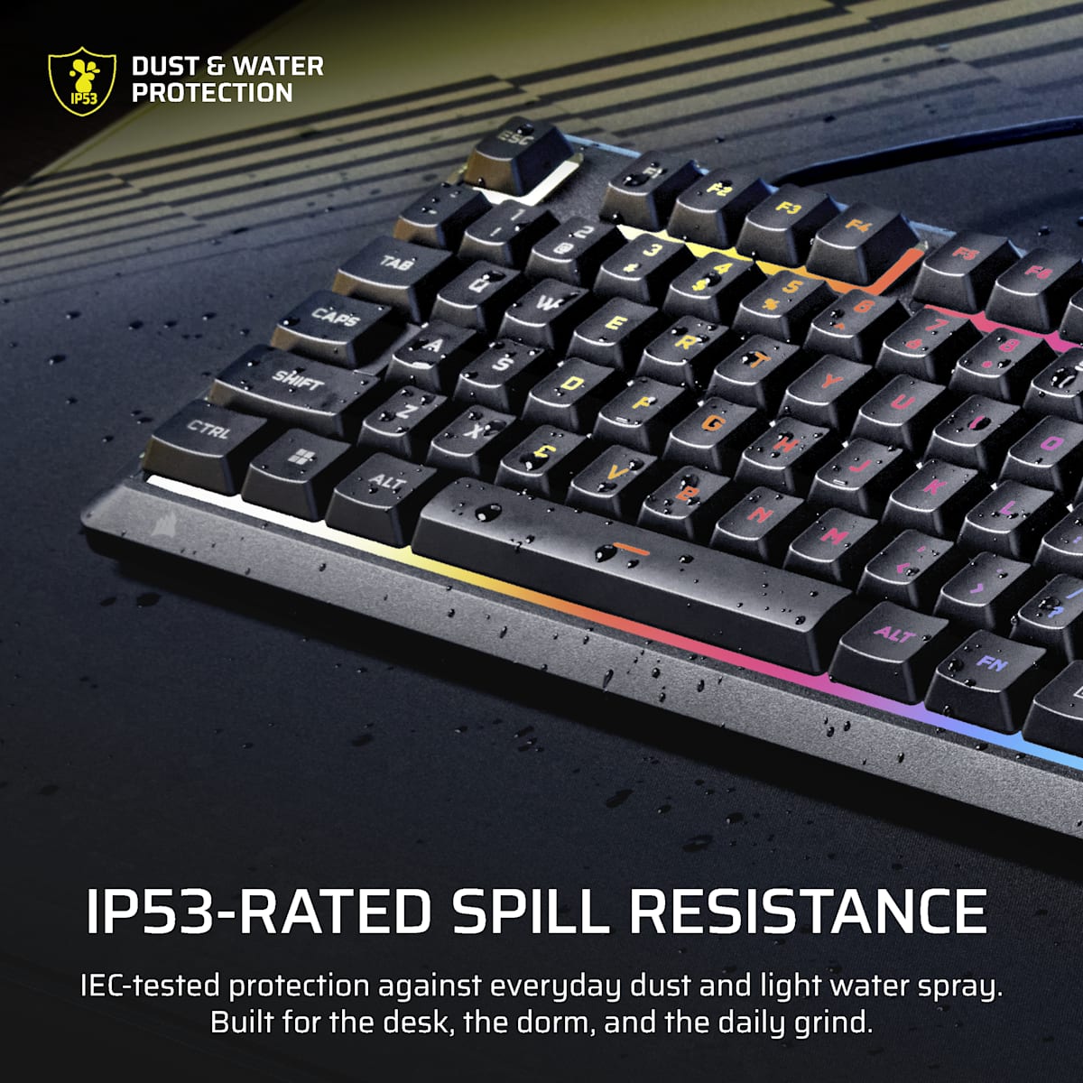 Corsair Skiff 100 Gaming Keyboard, цвет: Na - North American Layout — фото 5