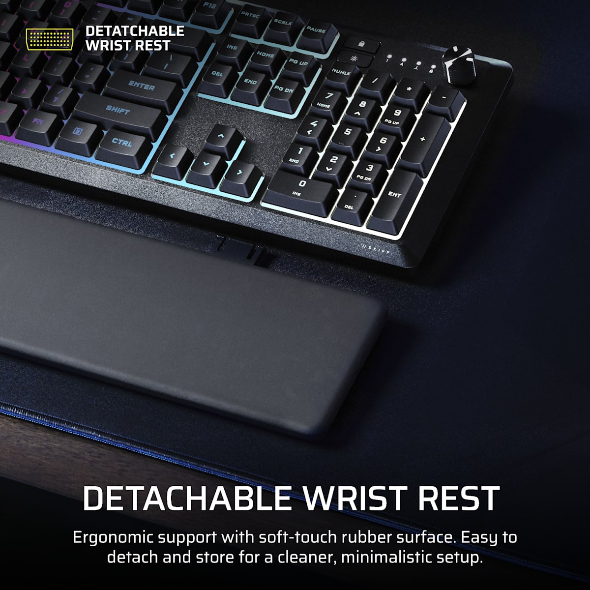 Corsair Skiff 100 Gaming Keyboard, цвет: Na - North American Layout — фото 6