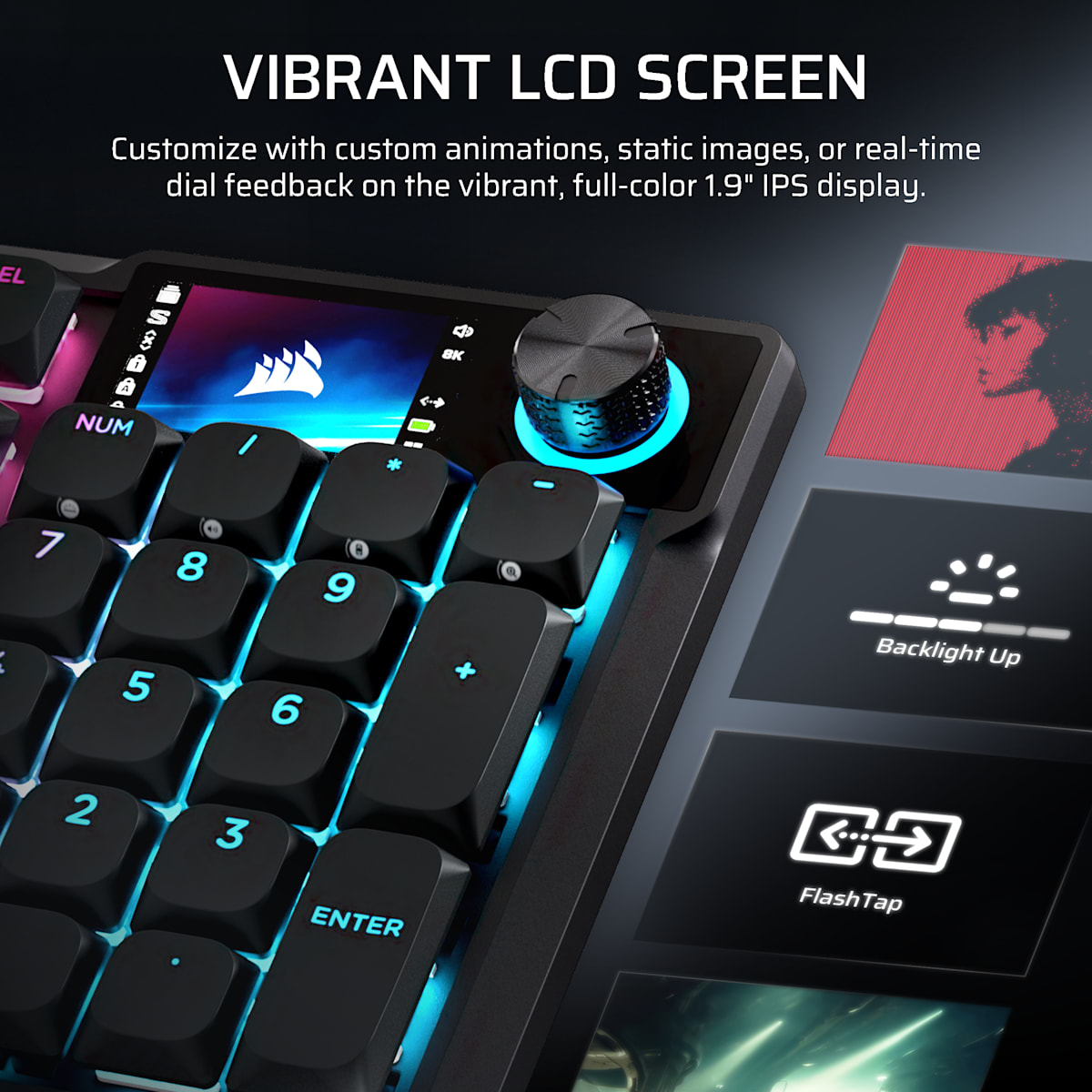 Corsair Vanguard Air 99 Wireless Optical-Mechanical Gaming Keyboard, цвет: Чёрный — фото 7